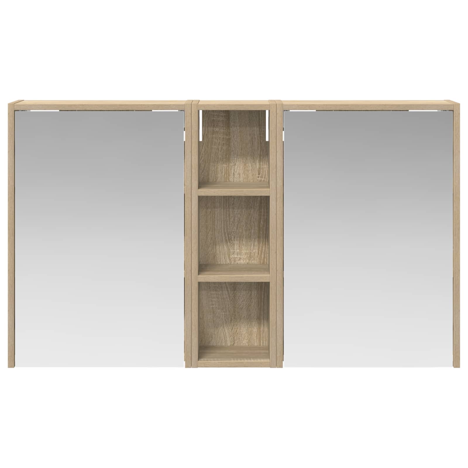 Set ormarića za kupaonicu 3 pcs 106 x 16 x 62,5 cm