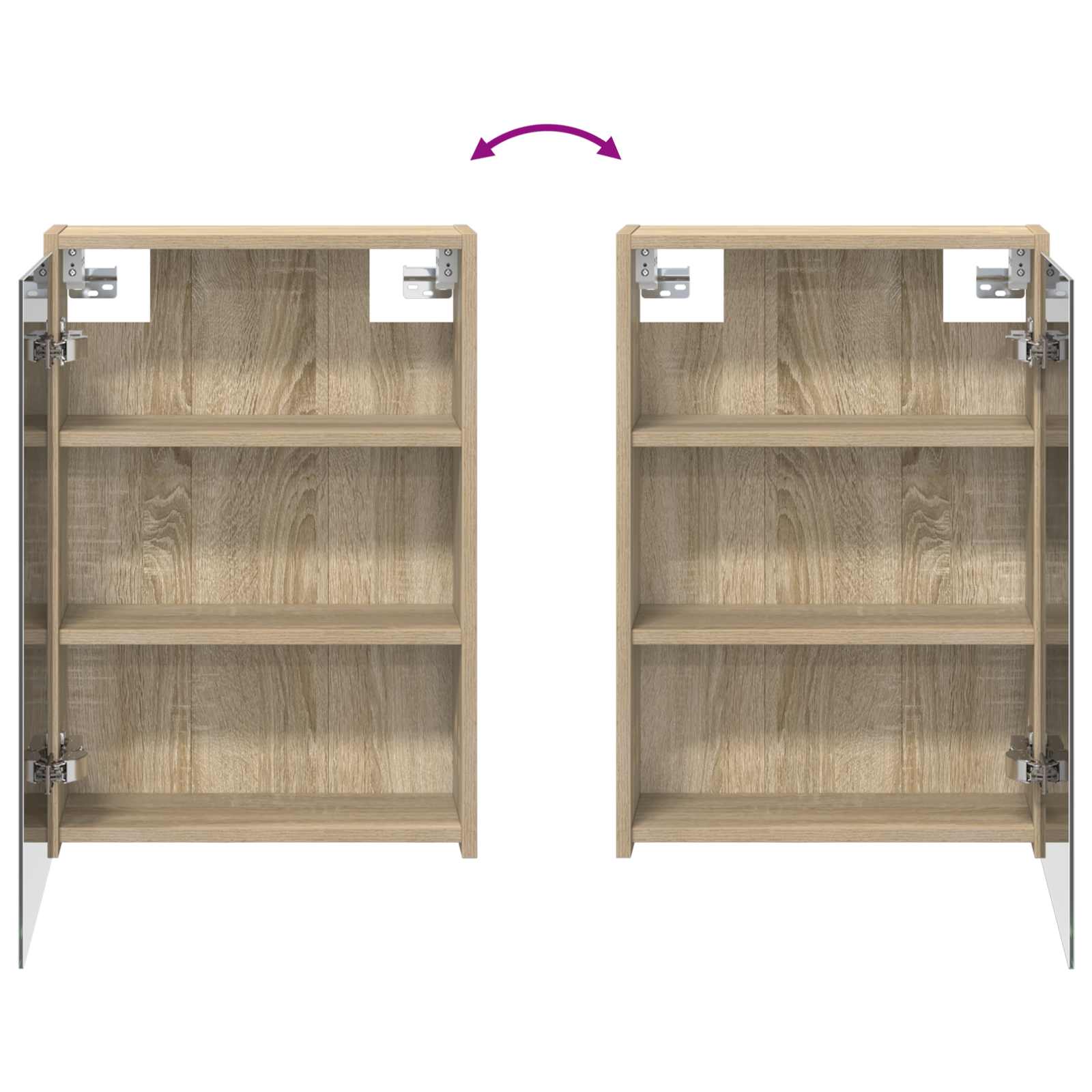 Set ormarića za kupaonicu 3 pcs 106 x 16 x 62,5 cm