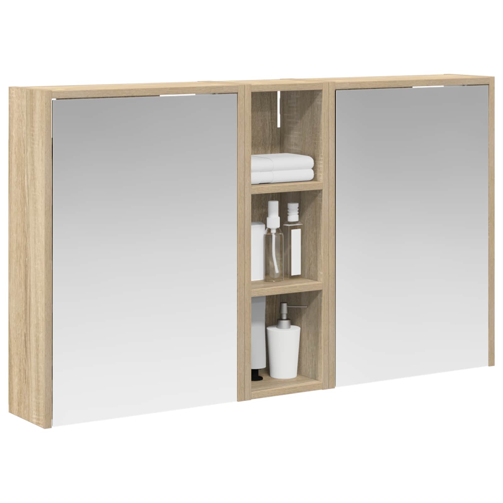 Set ormarića za kupaonicu 3 pcs 106 x 16 x 62,5 cm