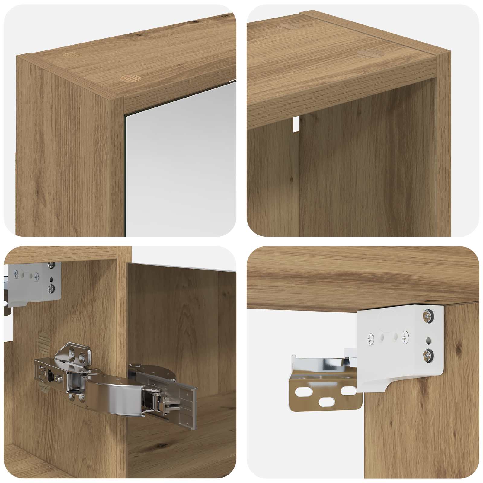 Set ormarića za kupaonicu 3 pcs 106 x 16 x 62,5 cm