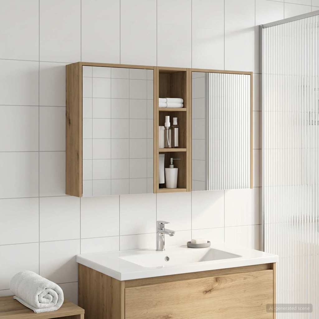Set ormarića za kupaonicu 3 pcs 106 x 16 x 62,5 cm