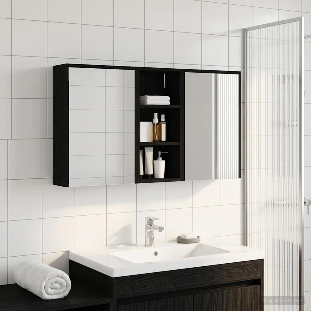Set ormarića za kupaonicu 3 pcs 116 x 16 x 62,5 cm
