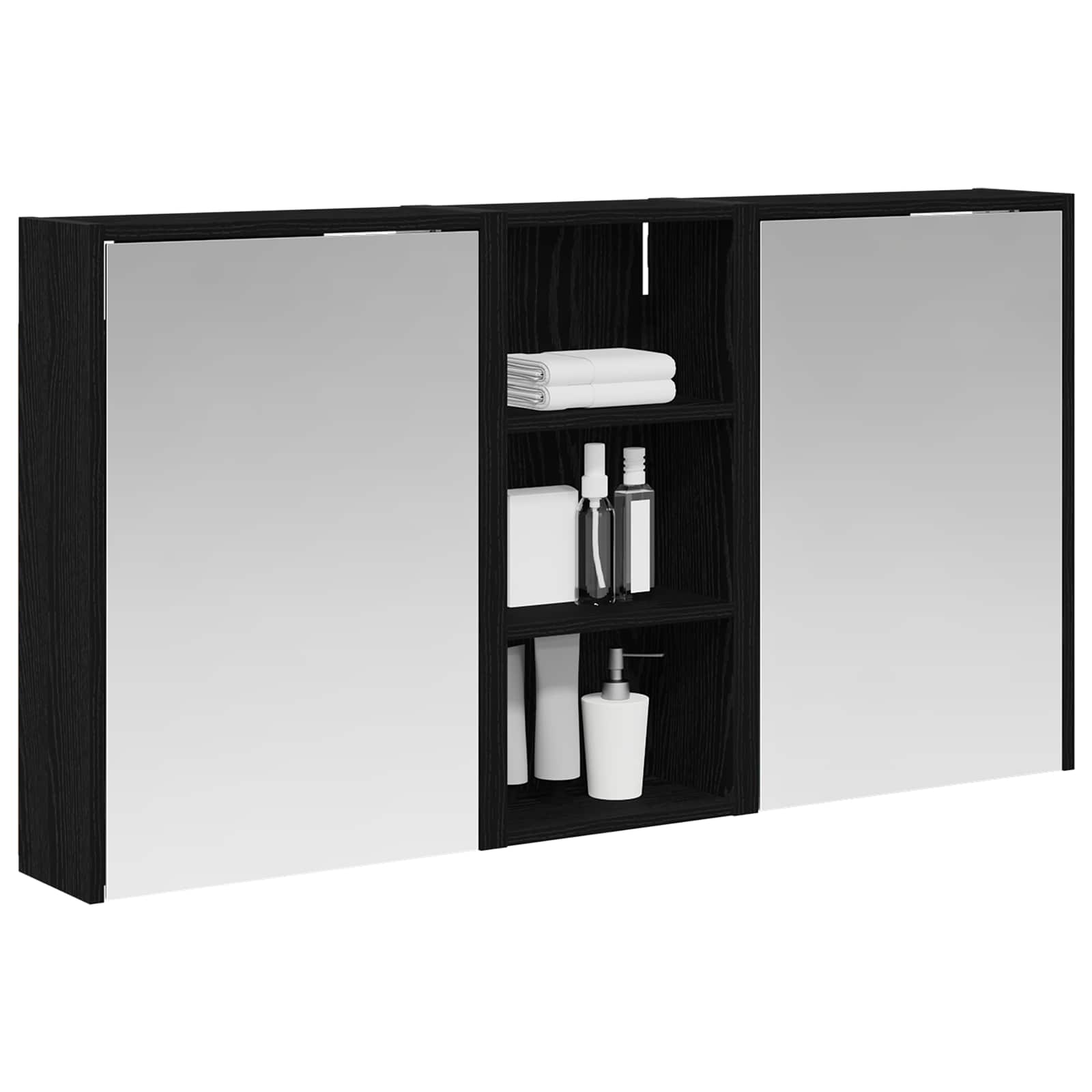 Set ormarića za kupaonicu 3 pcs 116 x 16 x 62,5 cm