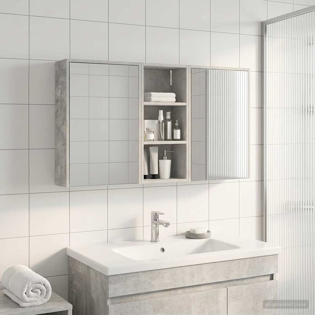 Set ormarića za kupaonicu 3 pcs 116 x 16 x 62,5 cm