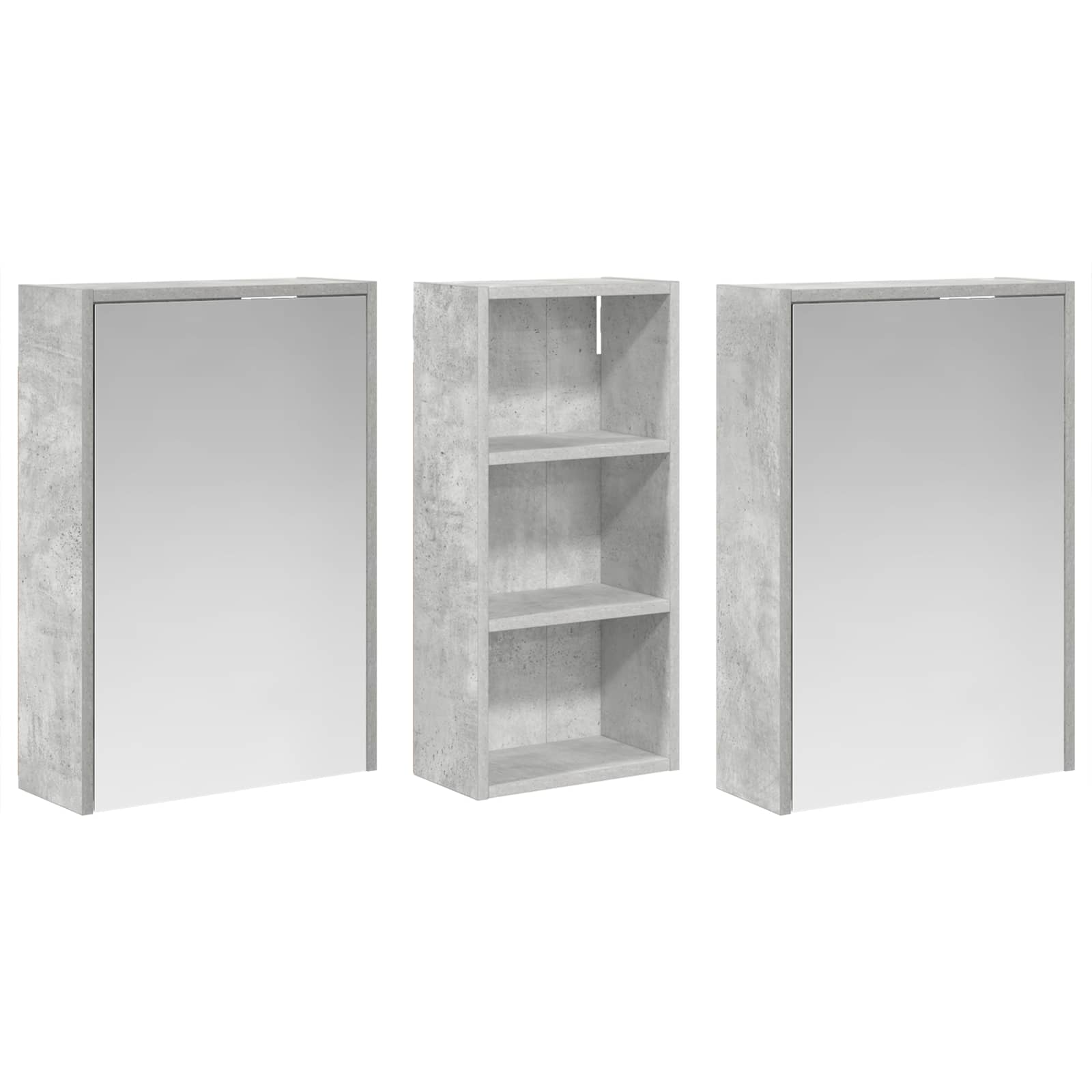 Set ormarića za kupaonicu 3 pcs 116 x 16 x 62,5 cm