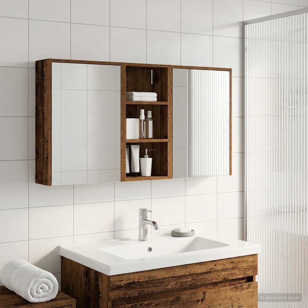 Set ormarića za kupaonicu 3 pcs 116 x 16 x 62,5 cm