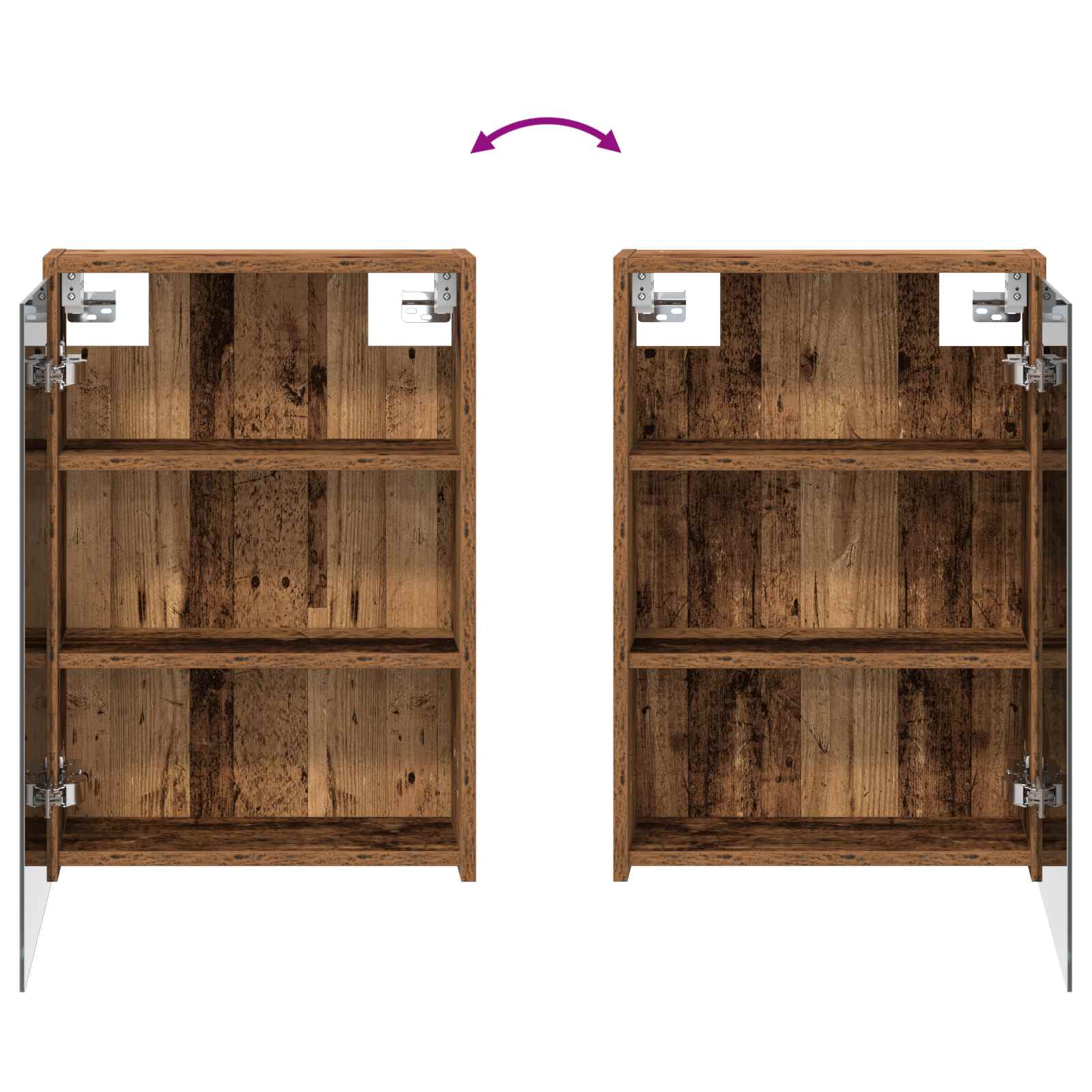 Set ormarića za kupaonicu 3 pcs 116 x 16 x 62,5 cm