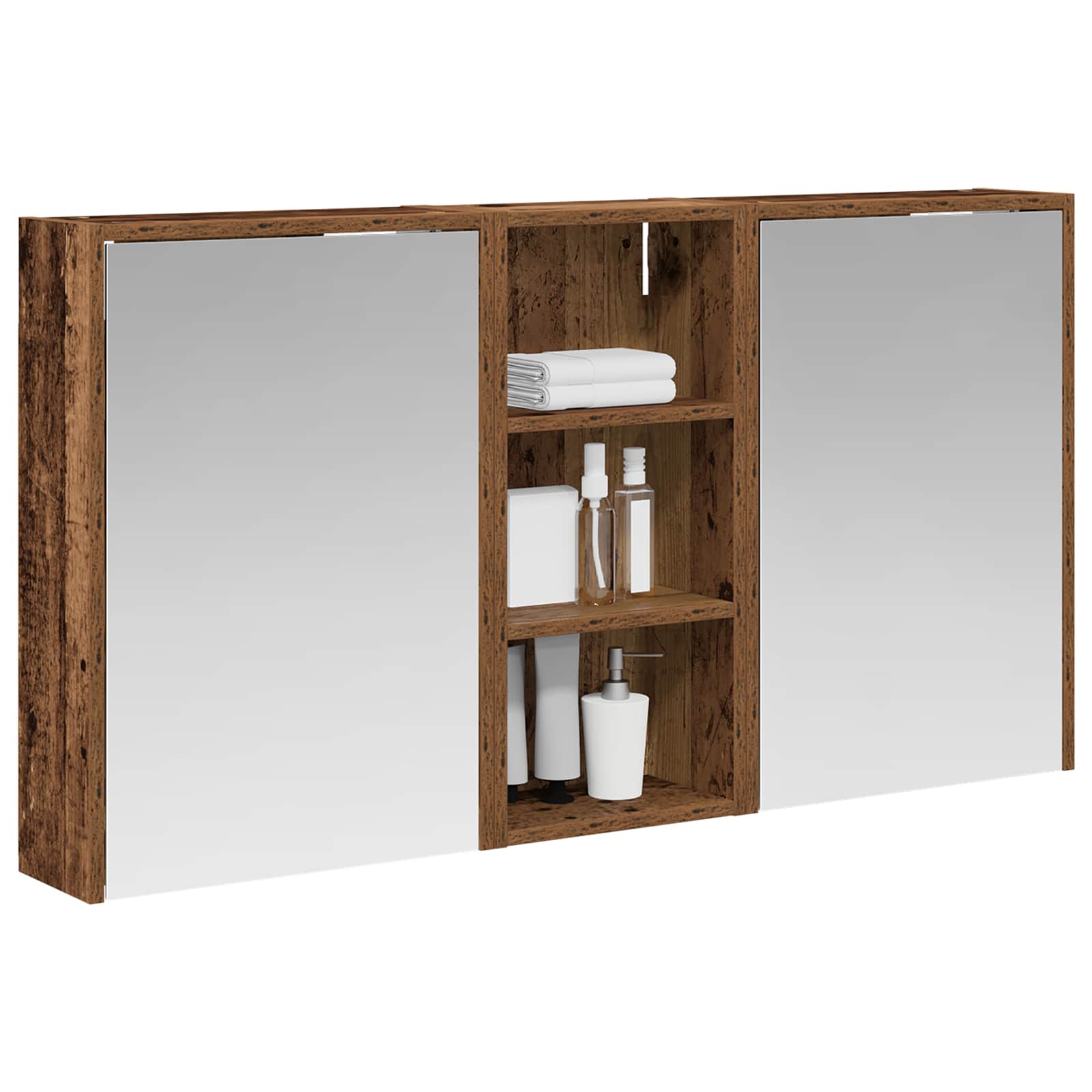 Set ormarića za kupaonicu 3 pcs 116 x 16 x 62,5 cm