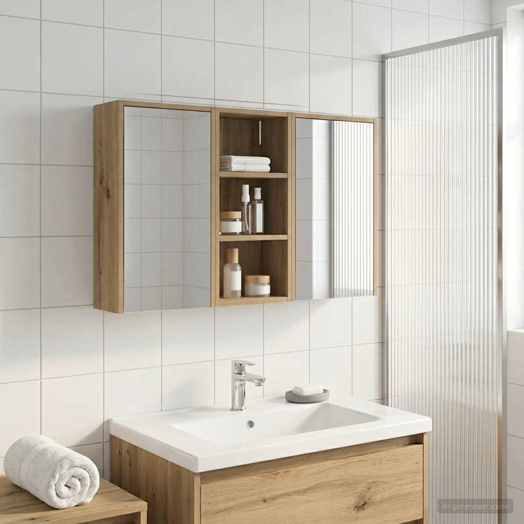Set ormarića za kupaonicu 3 pcs 116 x 16 x 62,5 cm