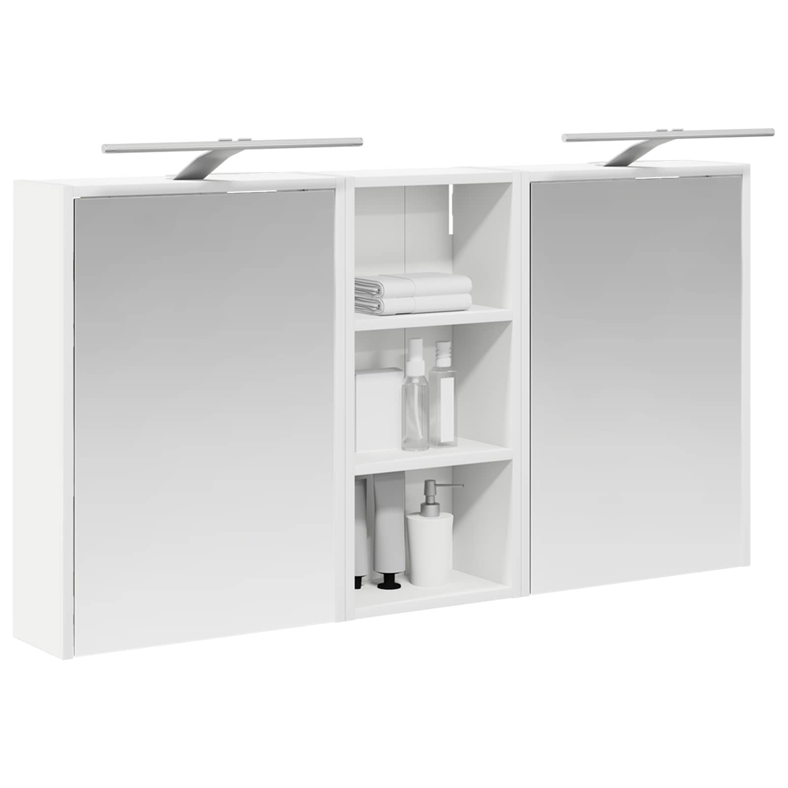 Set ormarića za kupaonicu 3 pcs 116 x 16 x 62,5 cm