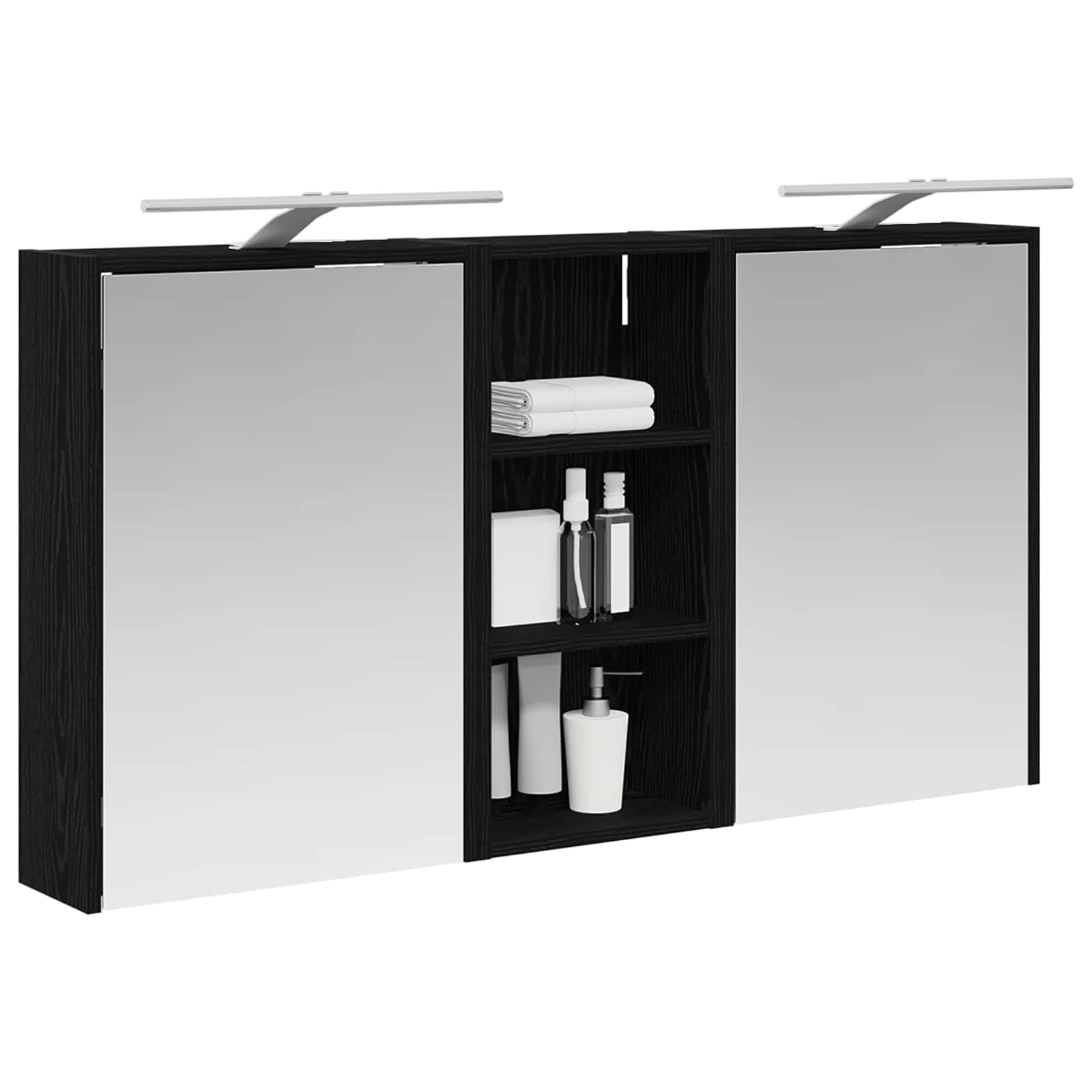 Set ormarića za kupaonicu 3 pcs 116 x 16 x 62,5 cm