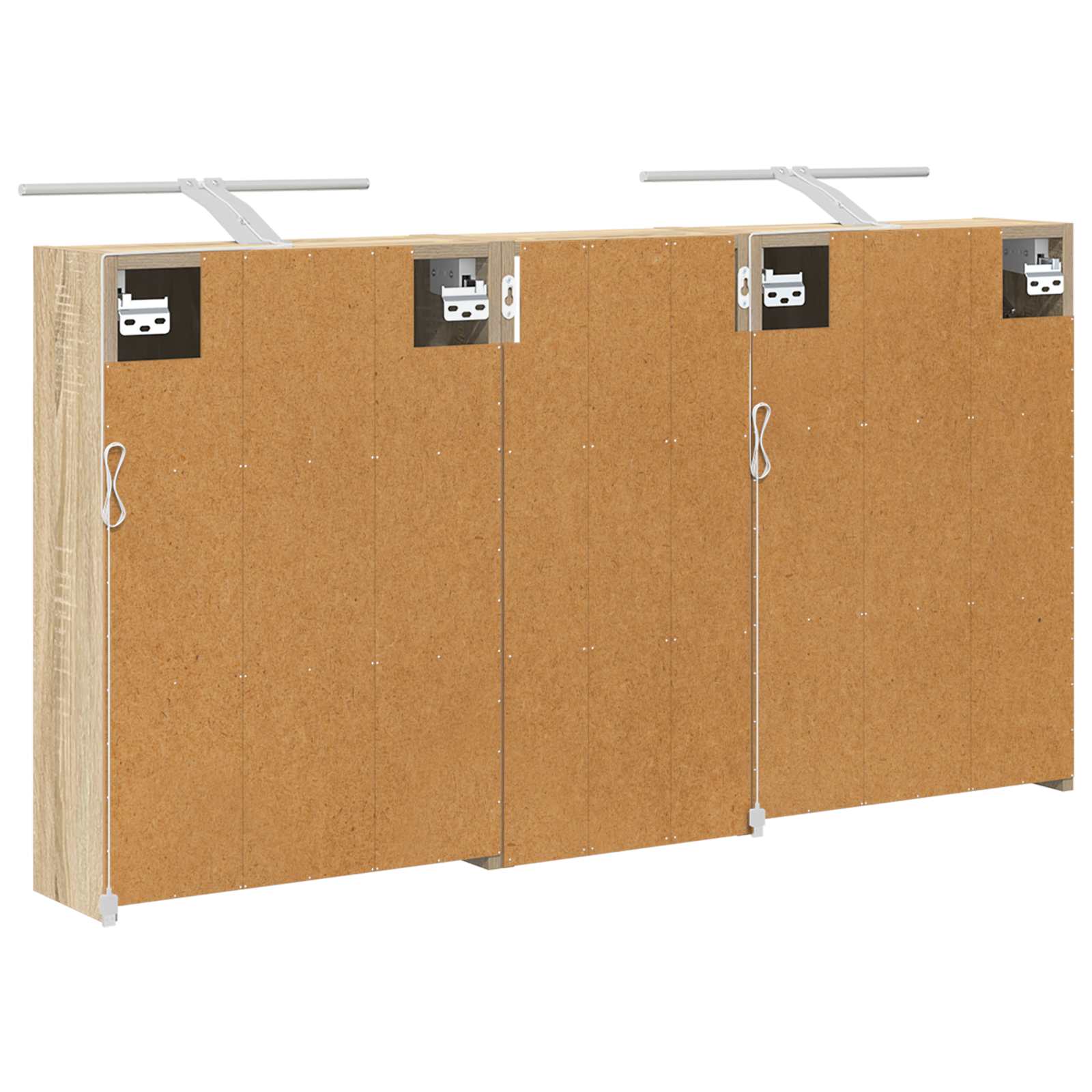 Set ormarića za kupaonicu 3 pcs 116 x 16 x 62,5 cm