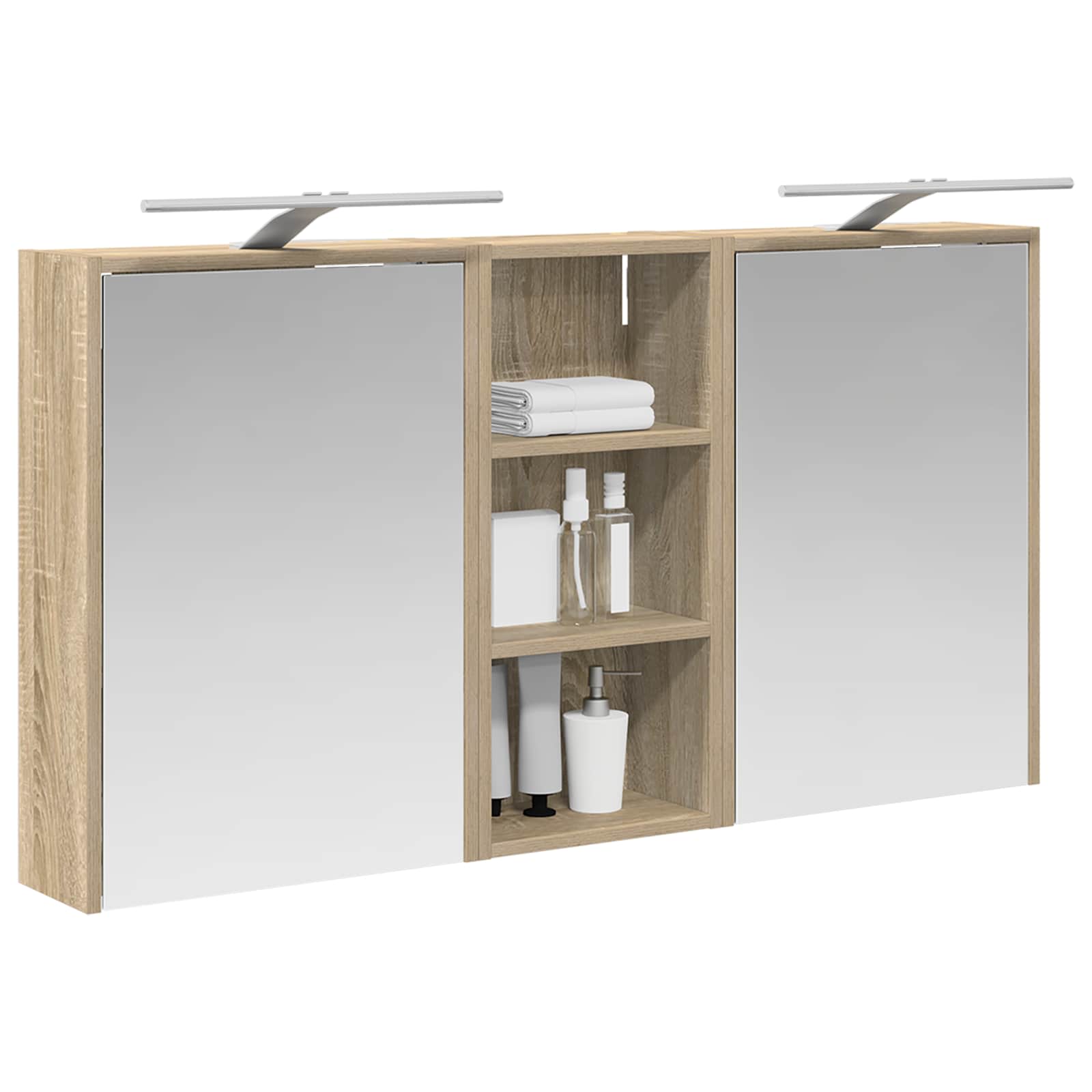 Set ormarića za kupaonicu 3 pcs 116 x 16 x 62,5 cm