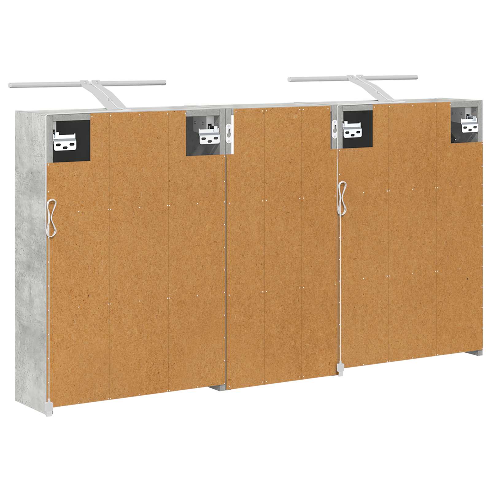 Set ormarića za kupaonicu 3 pcs 116 x 16 x 62,5 cm