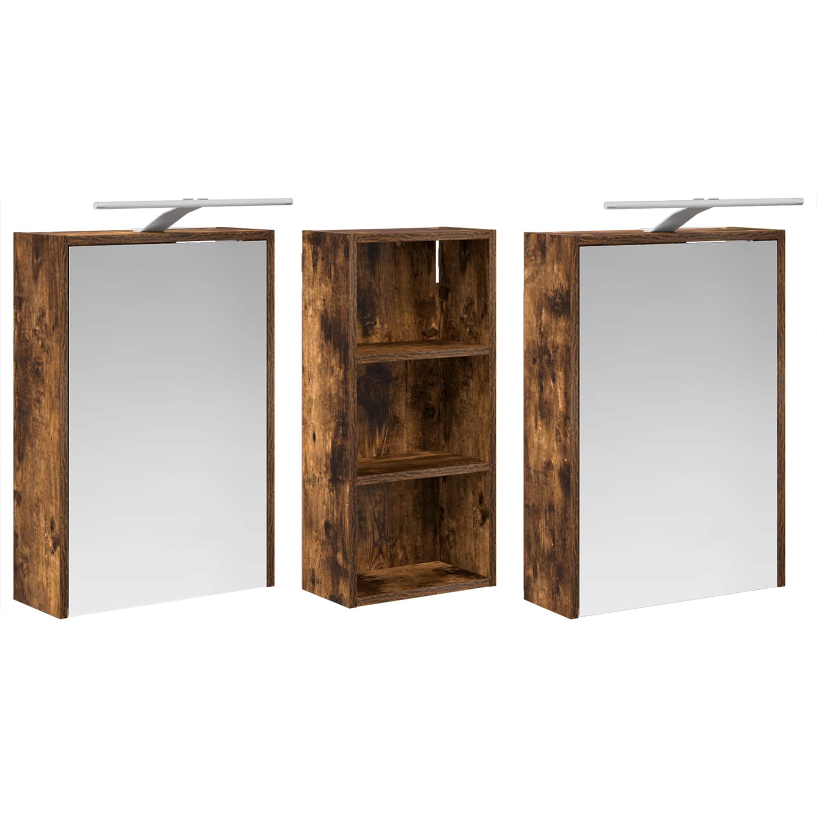 Set ormarića za kupaonicu 3 pcs 116 x 16 x 62,5 cm