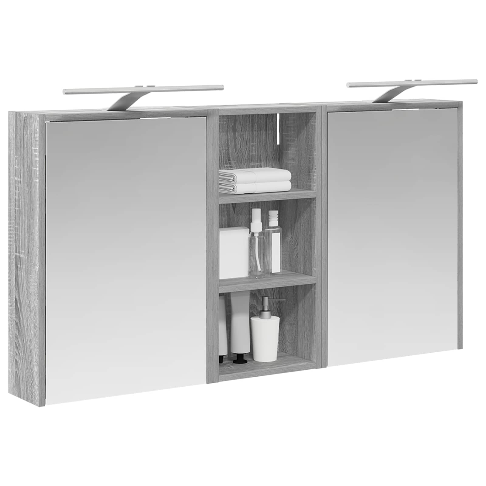 Set ormarića za kupaonicu 3 pcs 116 x 16 x 62,5 cm