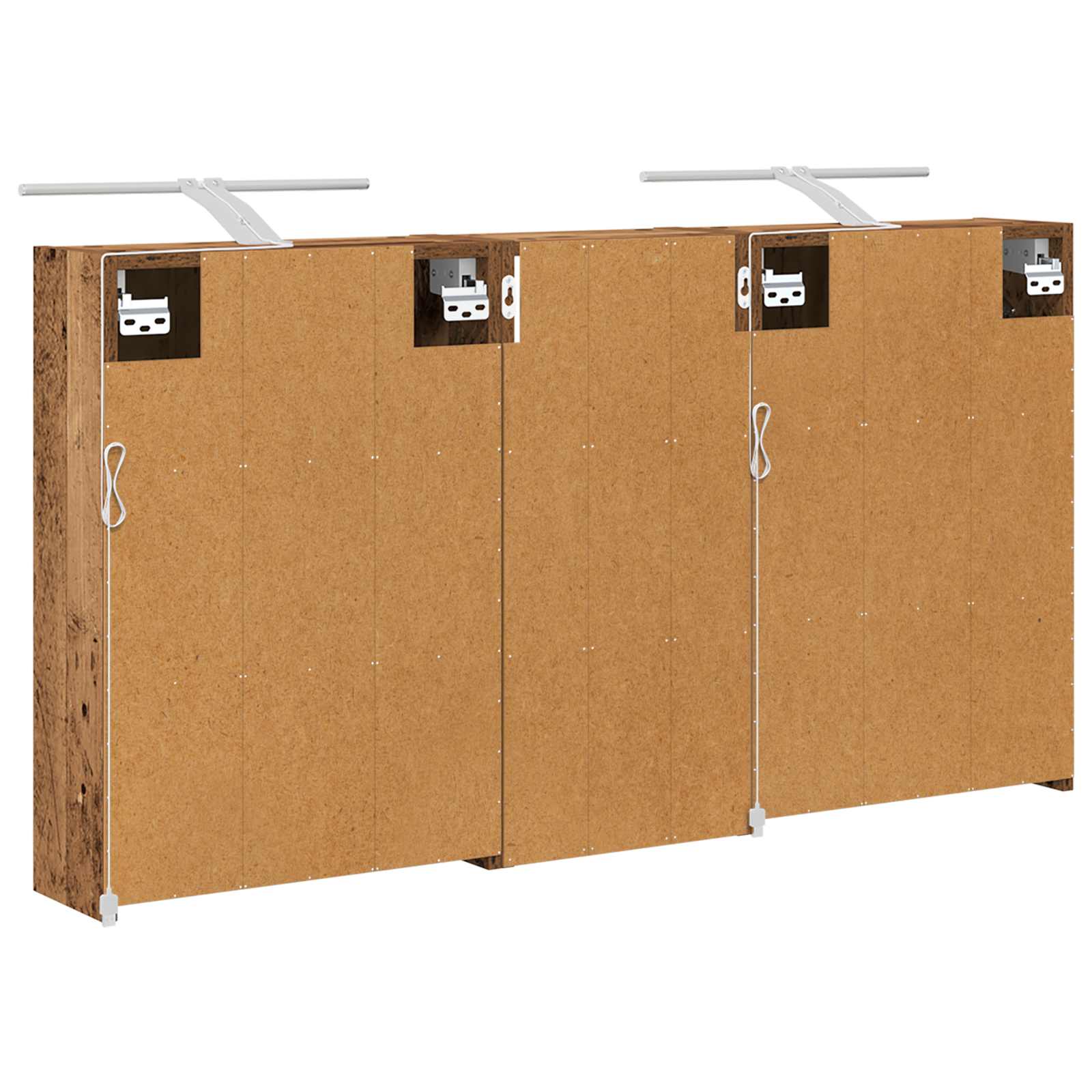 Set ormarića za kupaonicu 3 pcs 116 x 16 x 62,5 cm