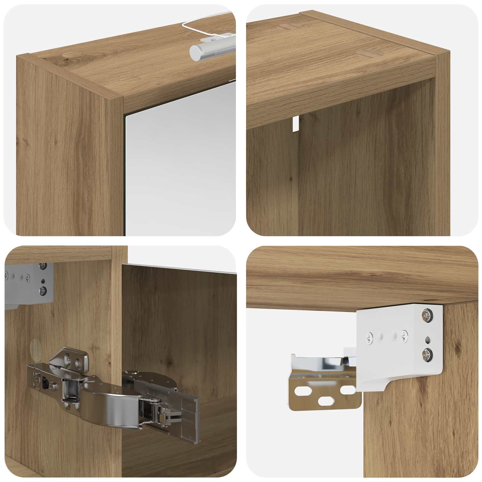 Set ormarića za kupaonicu 3 pcs 116 x 16 x 62,5 cm