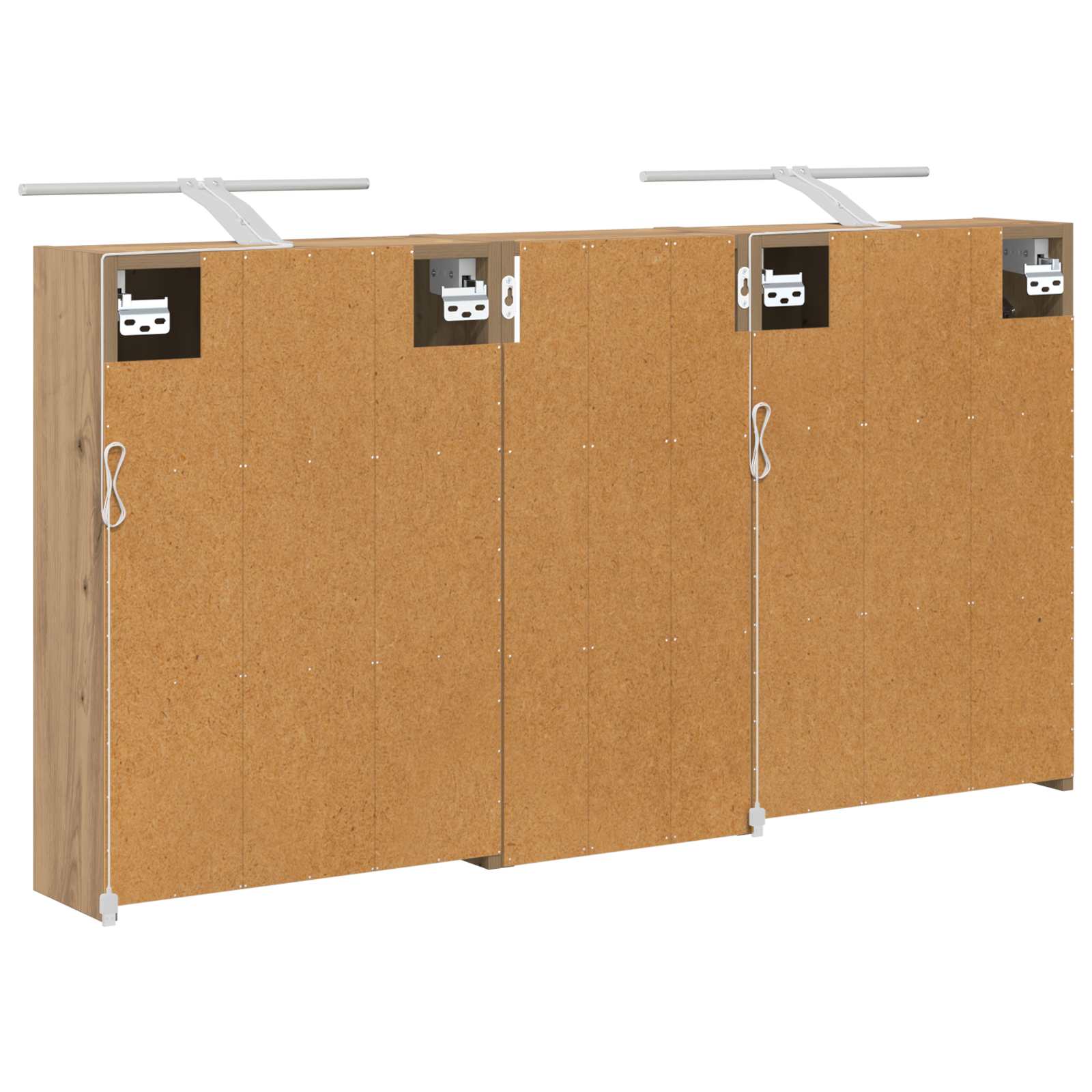 Set ormarića za kupaonicu 3 pcs 116 x 16 x 62,5 cm