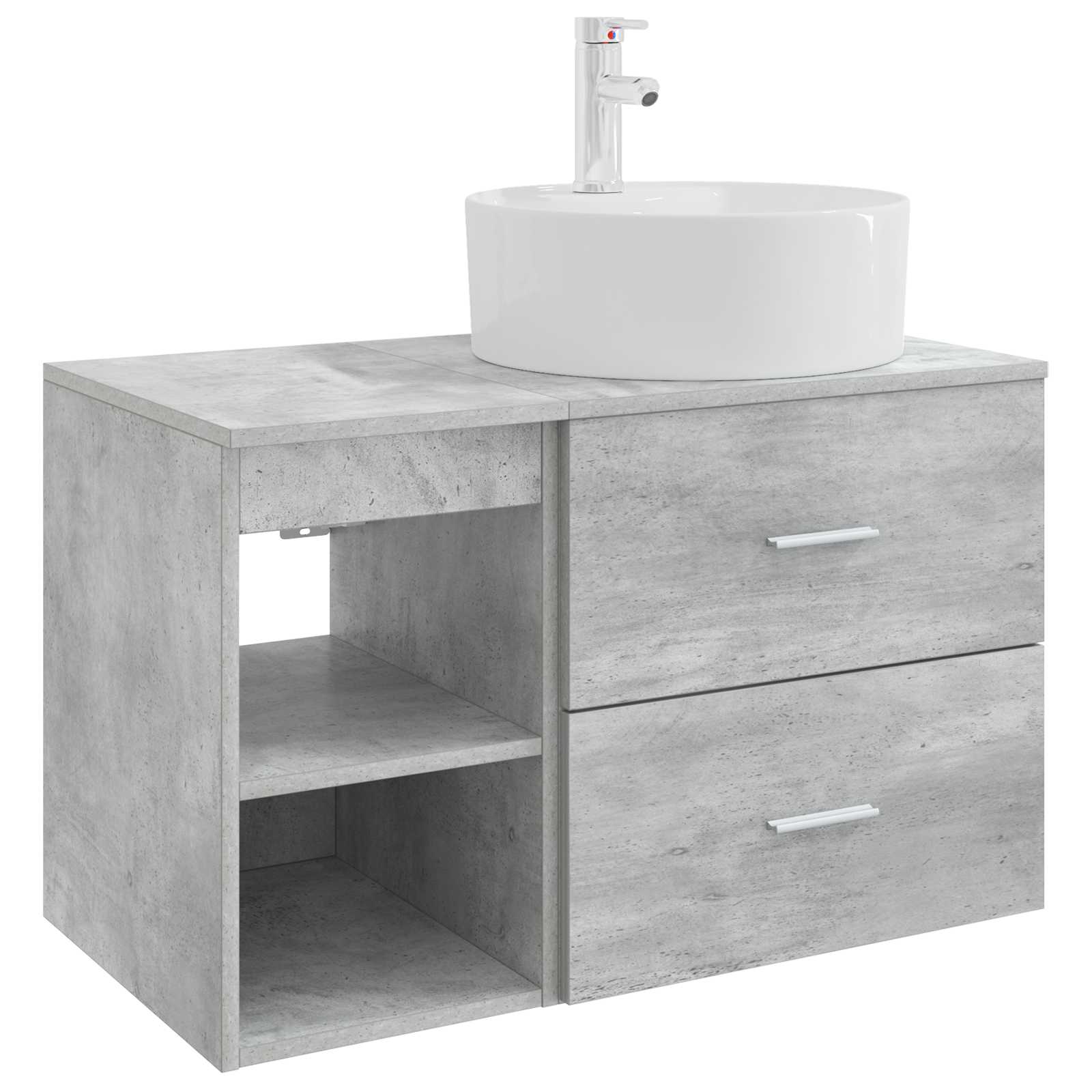 Set namještaja za kupaonicu 2 pcs Betonska siva
