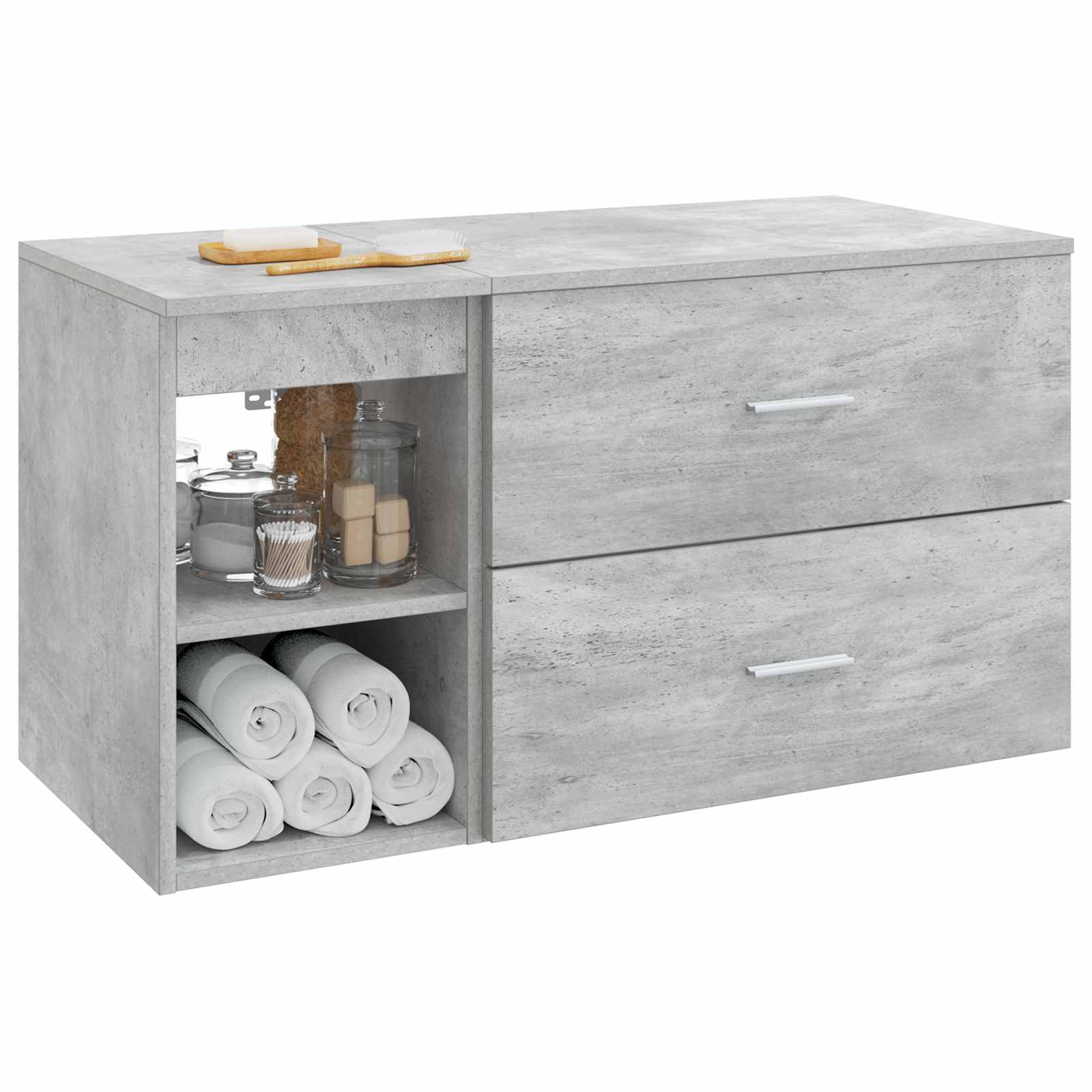 Set namještaja za kupaonicu 2 pcs Betonska siva