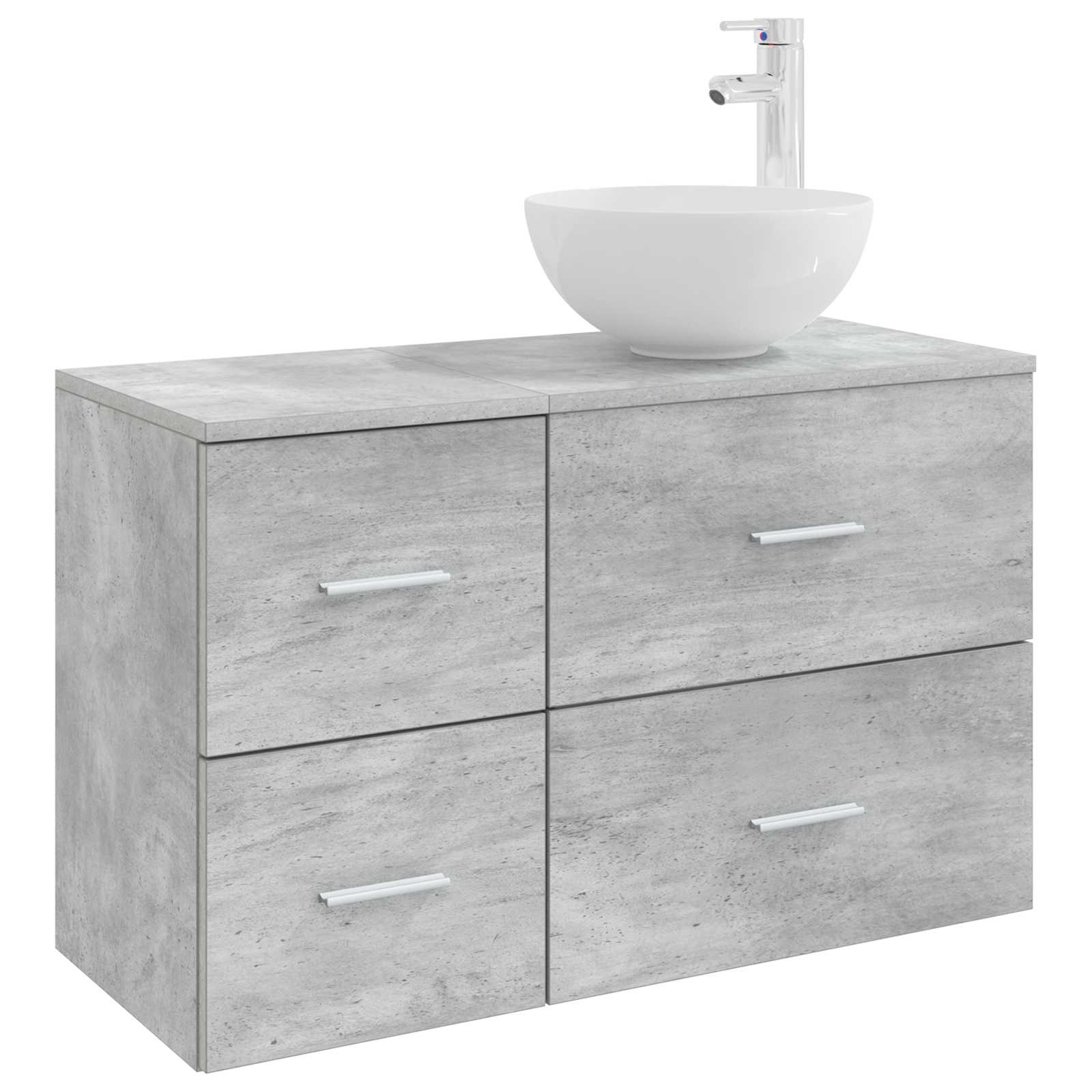 Set namještaja za kupaonicu 2 pcs Betonska siva