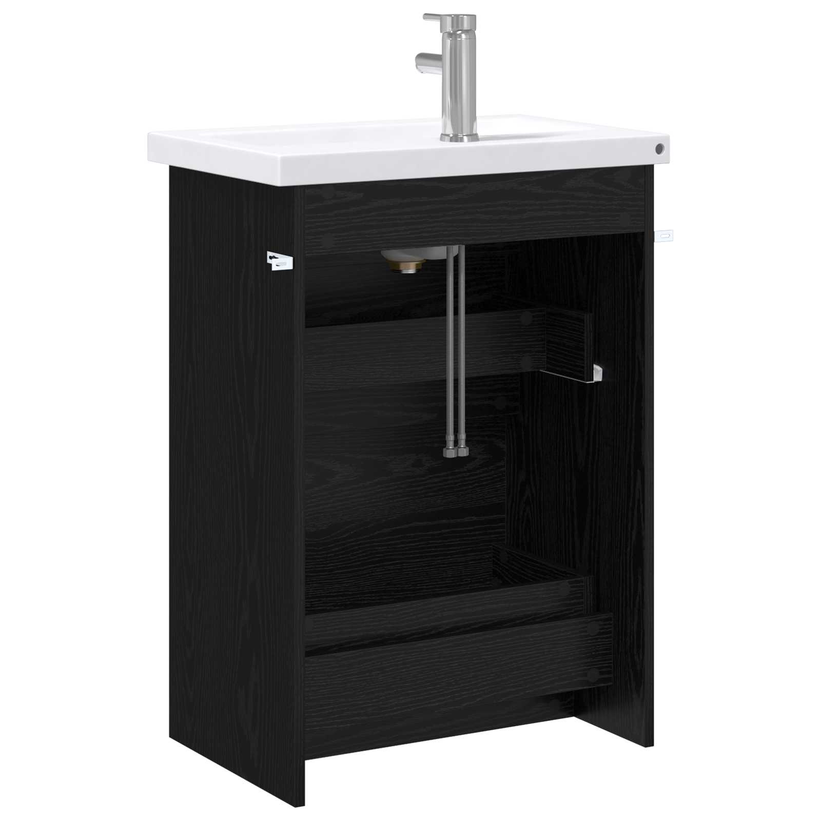 Set namještaja za kupaonicu Crni hrast 61 x 40 x 84,5 cm