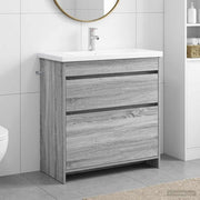 Set namještaja za kupaonicu Siva Sonoma 81 x 40 x 84,5 cm