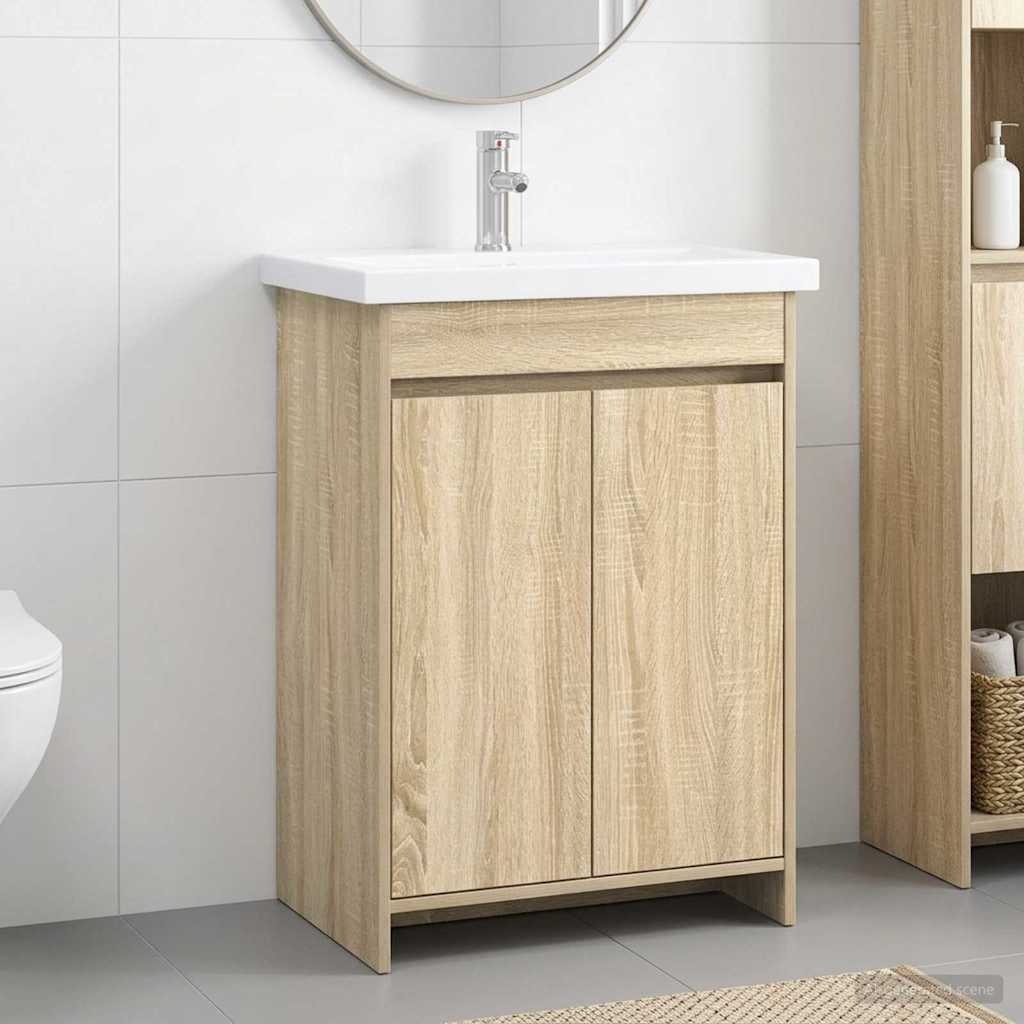Set namještaja za kupaonicu Hrast sonoma 61 x 40 x 84,5 cm