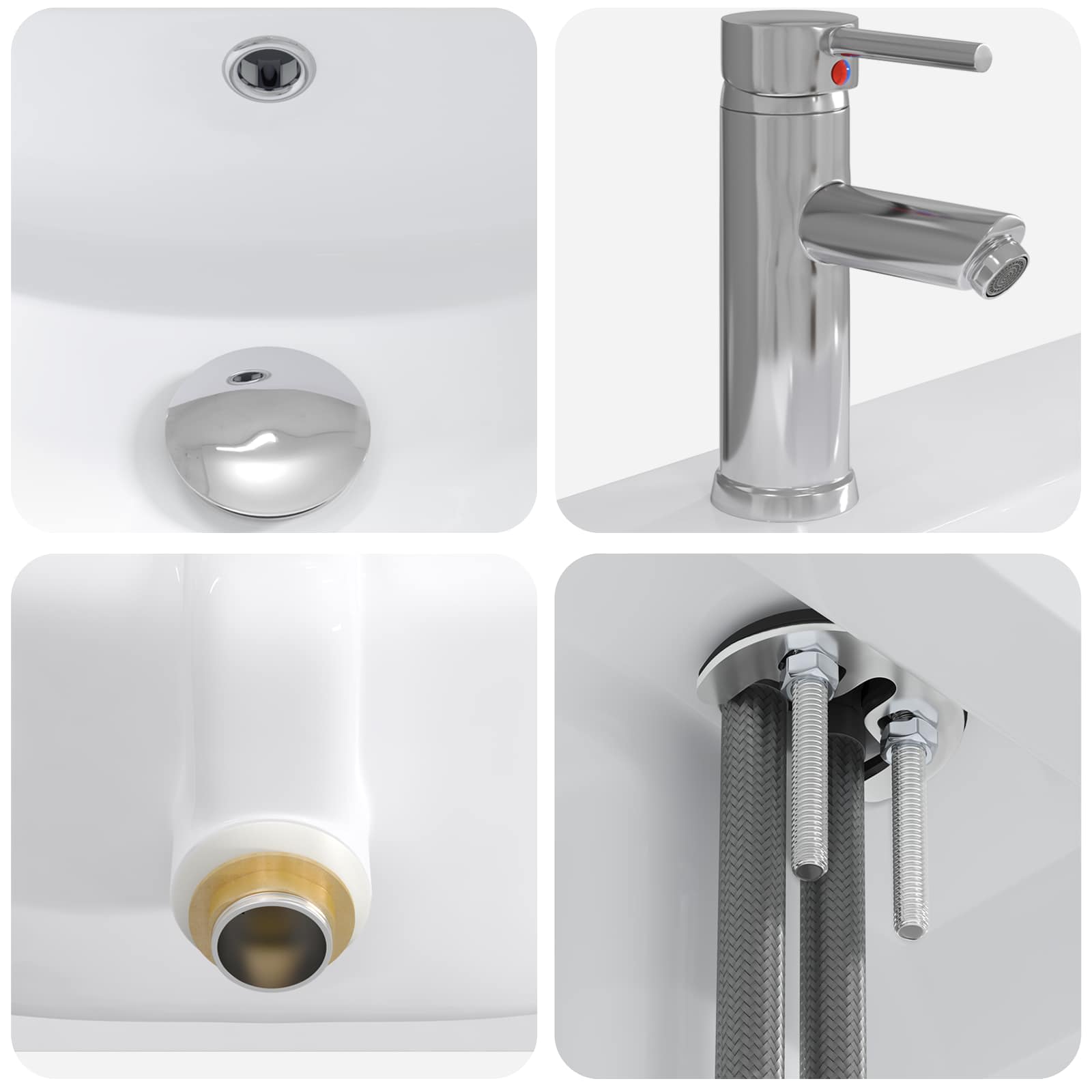 Set namještaja za kupaonicu Hrast sonoma 81 x 40 x 84,5 cm