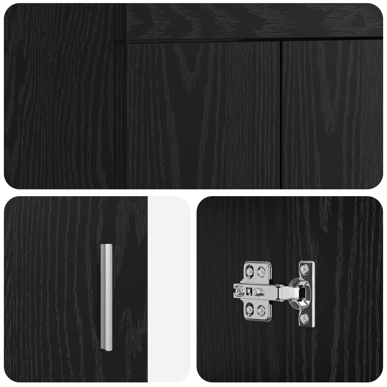Set namještaja za kupaonicu Crni hrast 81 x 40 x 84,5 cm