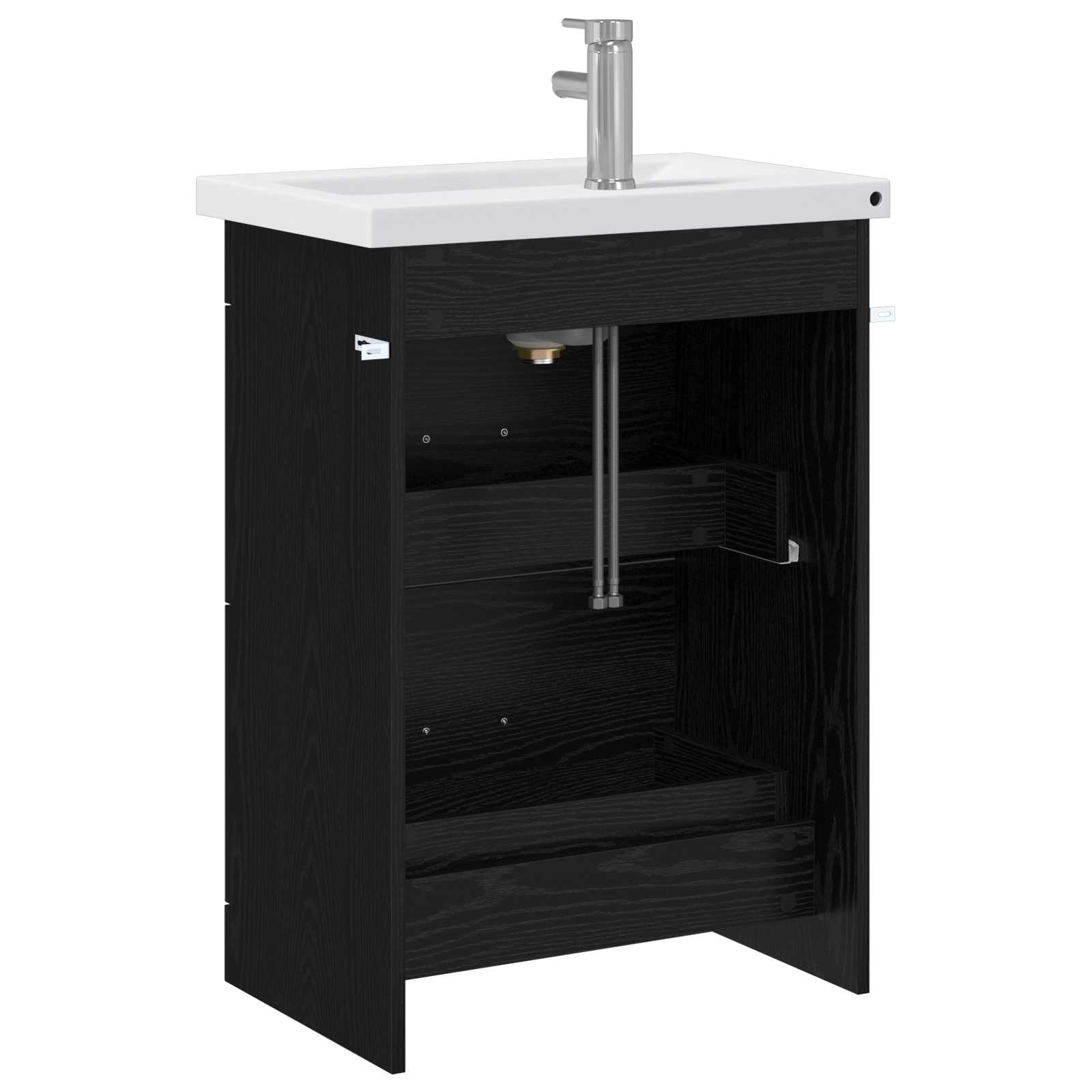Set namještaja za kupaonicu Crni hrast 61 x 40 x 84,5 cm