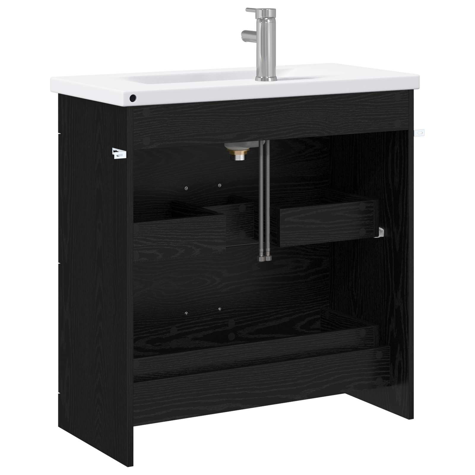 Set namještaja za kupaonicu Crni hrast 81 x 40 x 84,5 cm