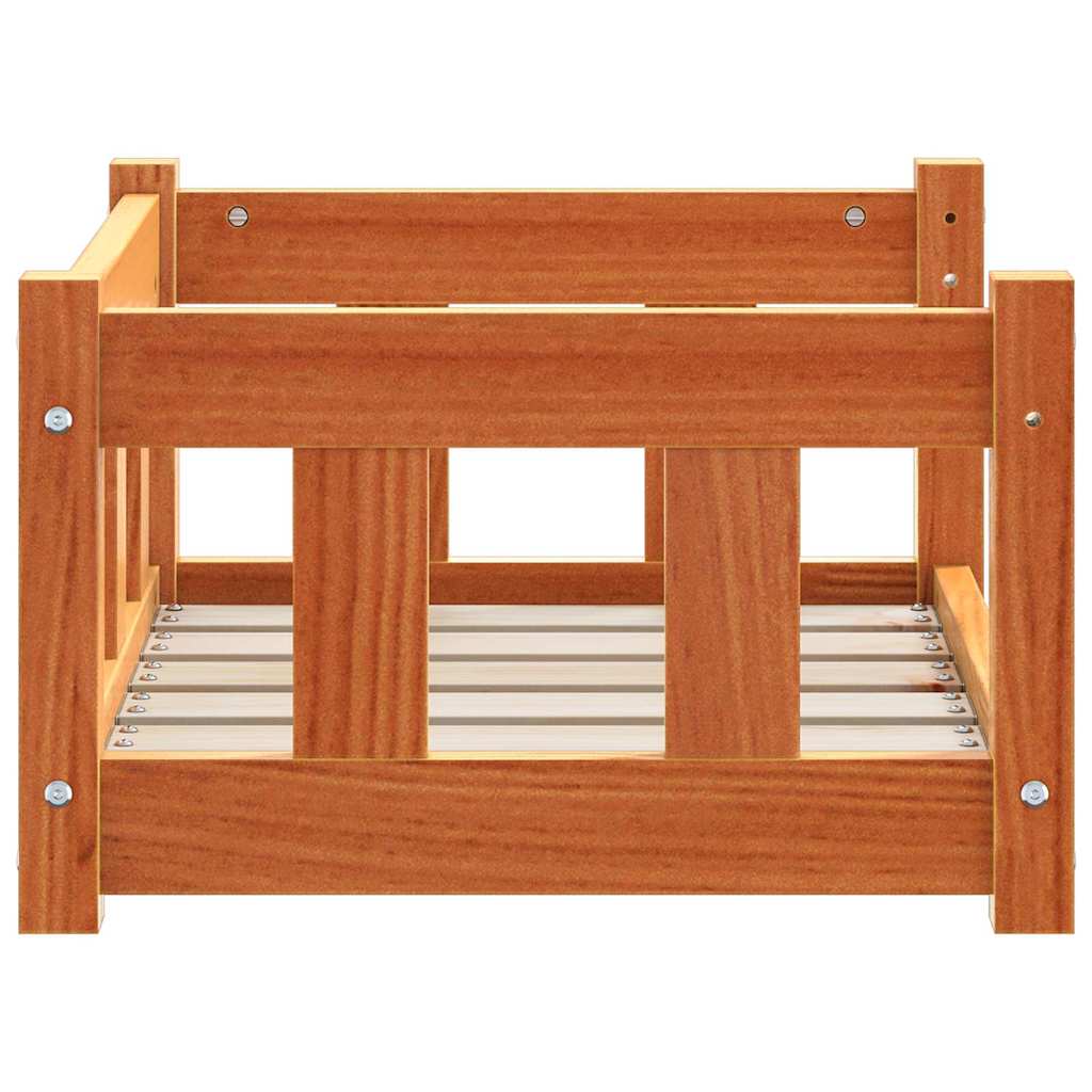 Krevet za psa Vosak smeđa 55 x 45 x 28 cm Čvrsto borovo drvo
