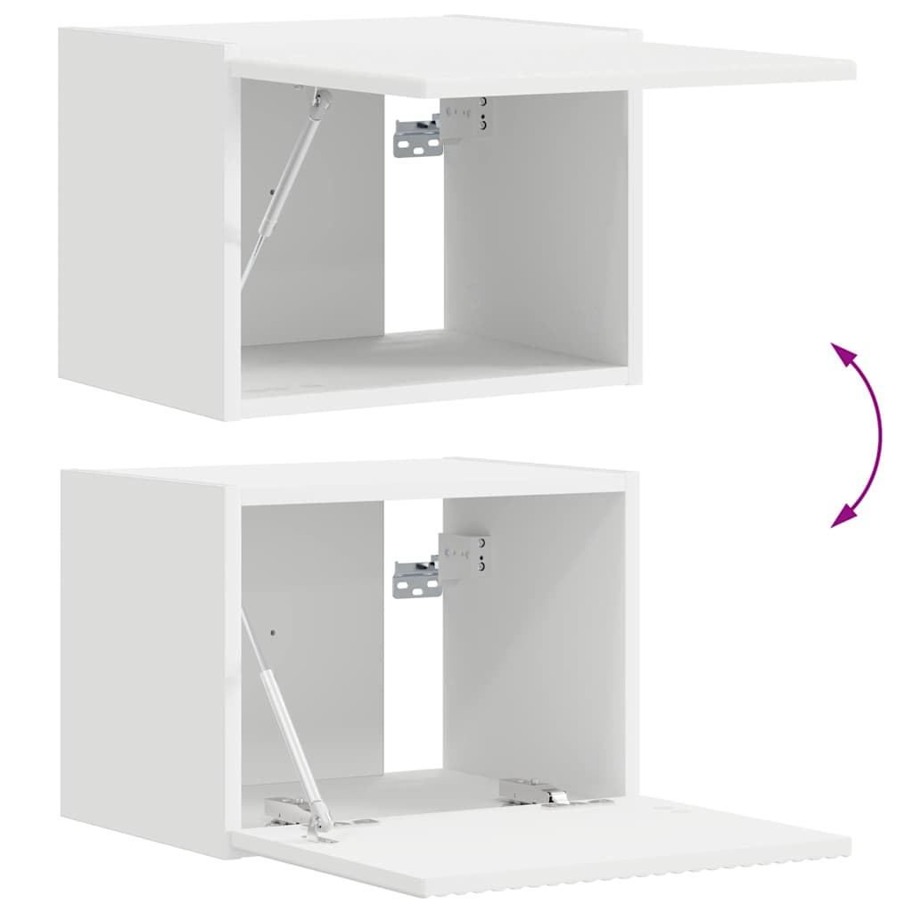 TV zidni ormar Zidne Bijelo 39 x 31 x 29,5 cm Konstruirano drvo