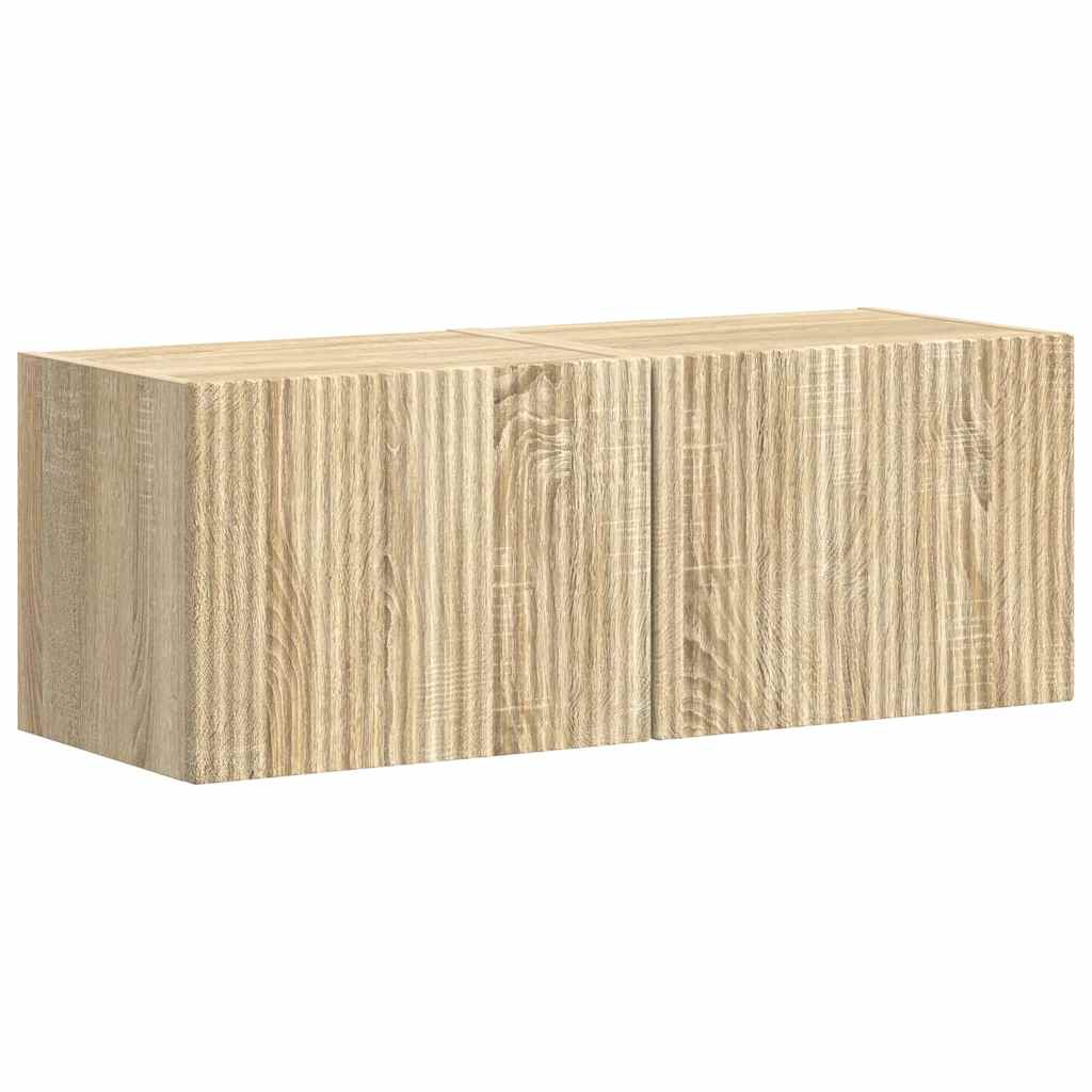 TV zidni ormar 2 pcs Sonoma 39 x 31 x 29,5 cm Konstruirano drvo