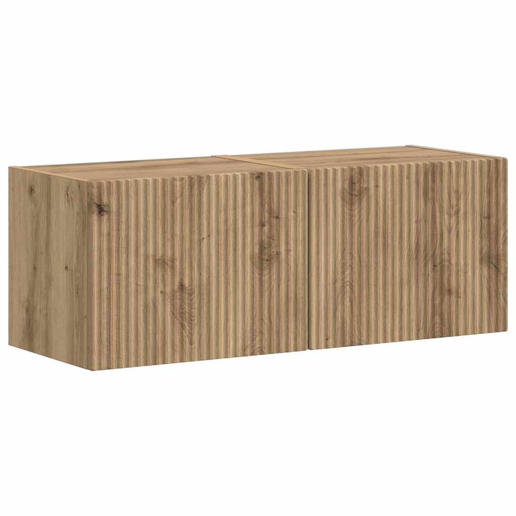 TV zidni ormar 2 pcs Umjetnička hrastovina 39 x 31 x 29,5 cm