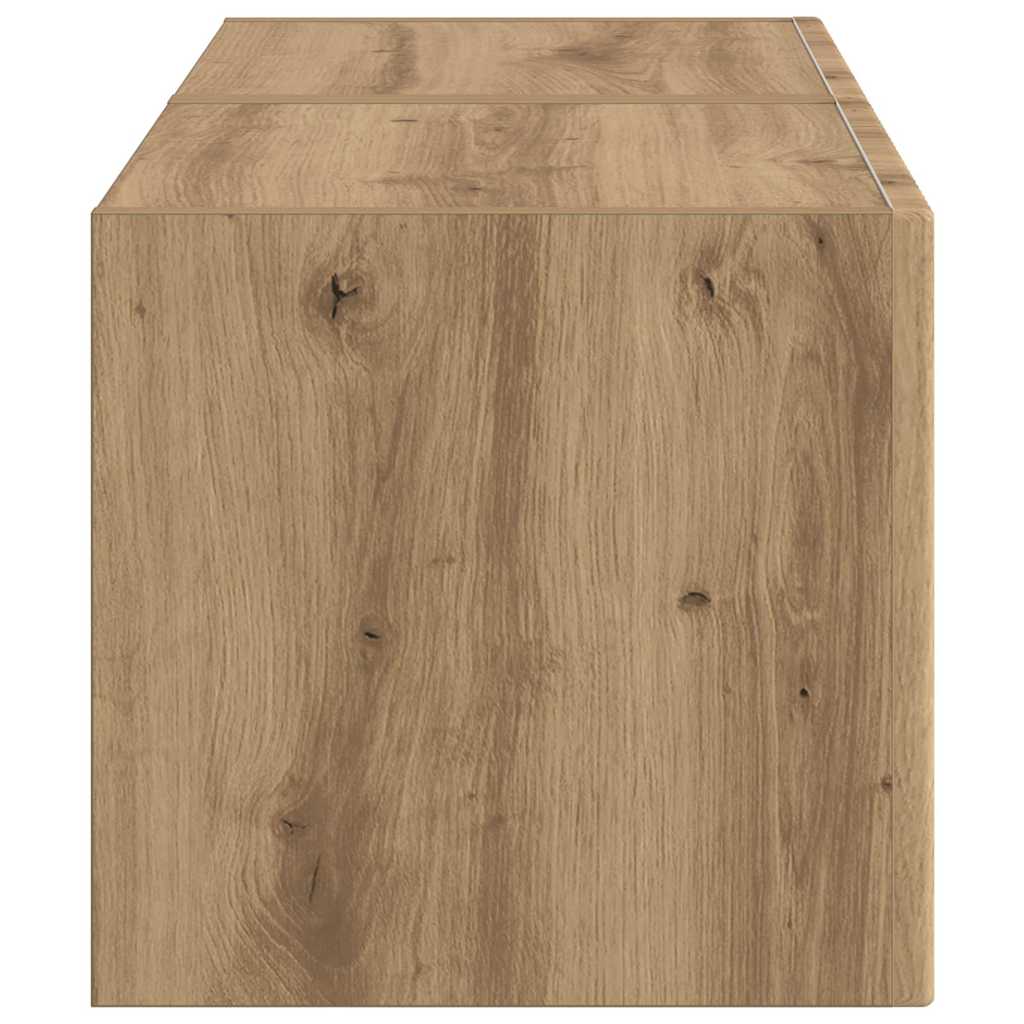 TV zidni ormar 2 pcs Umjetnička hrastovina 39 x 31 x 29,5 cm