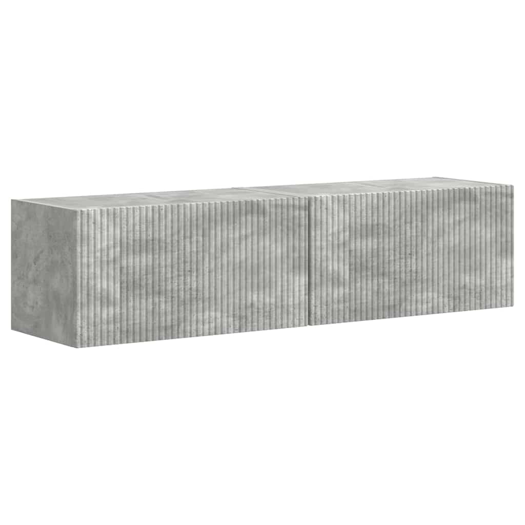 TV zidni ormar 2 pcs Beton 60 x 31 x 29,5 cm Konstruirano drvo