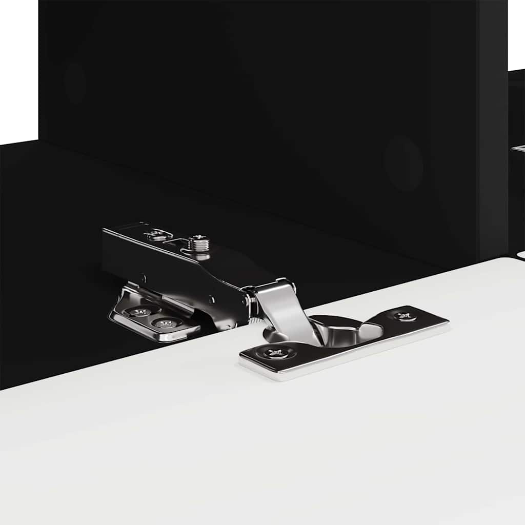 TV zidni ormar 2 pcs Crna 78,5 x 31 x 29,5 cm Konstruirano drvo