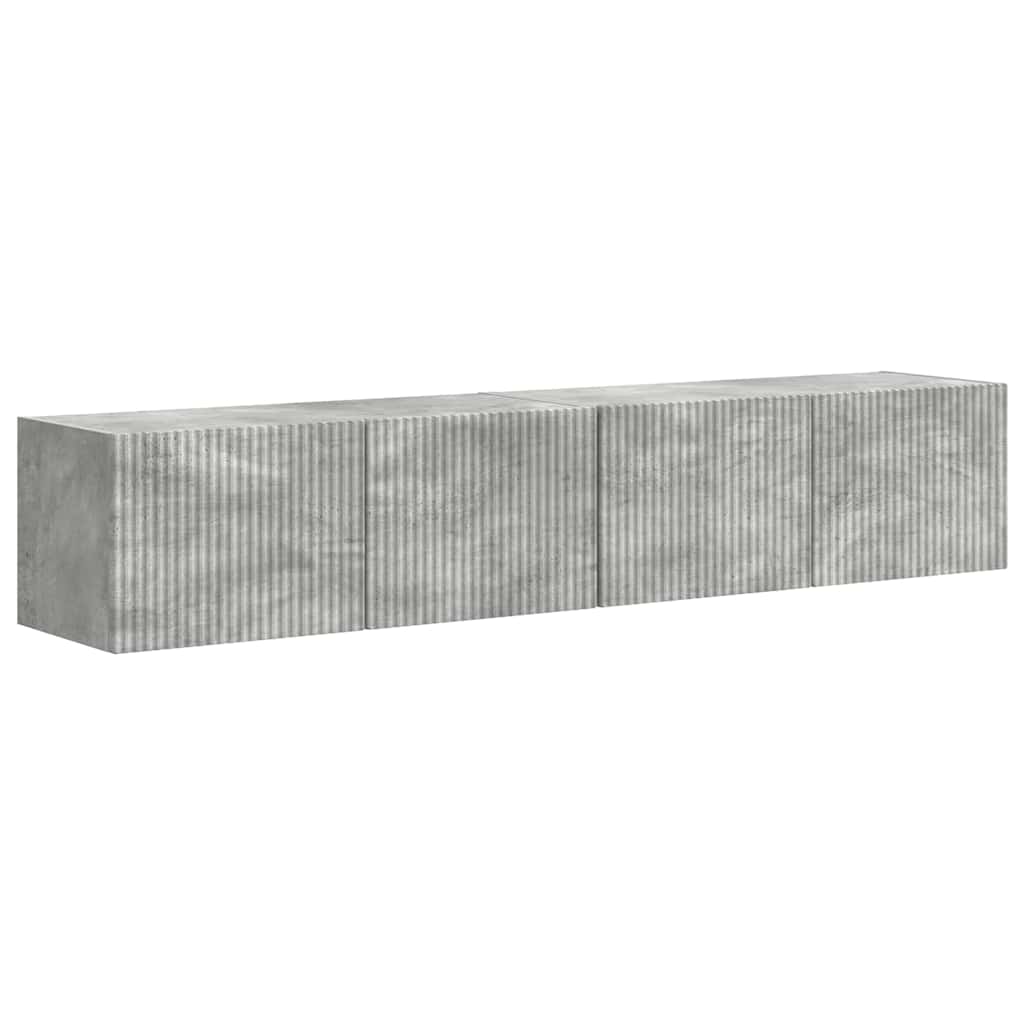 TV zidni ormar Zidne 2 pcs Beton 78,5 x 31 x 29,5 cm