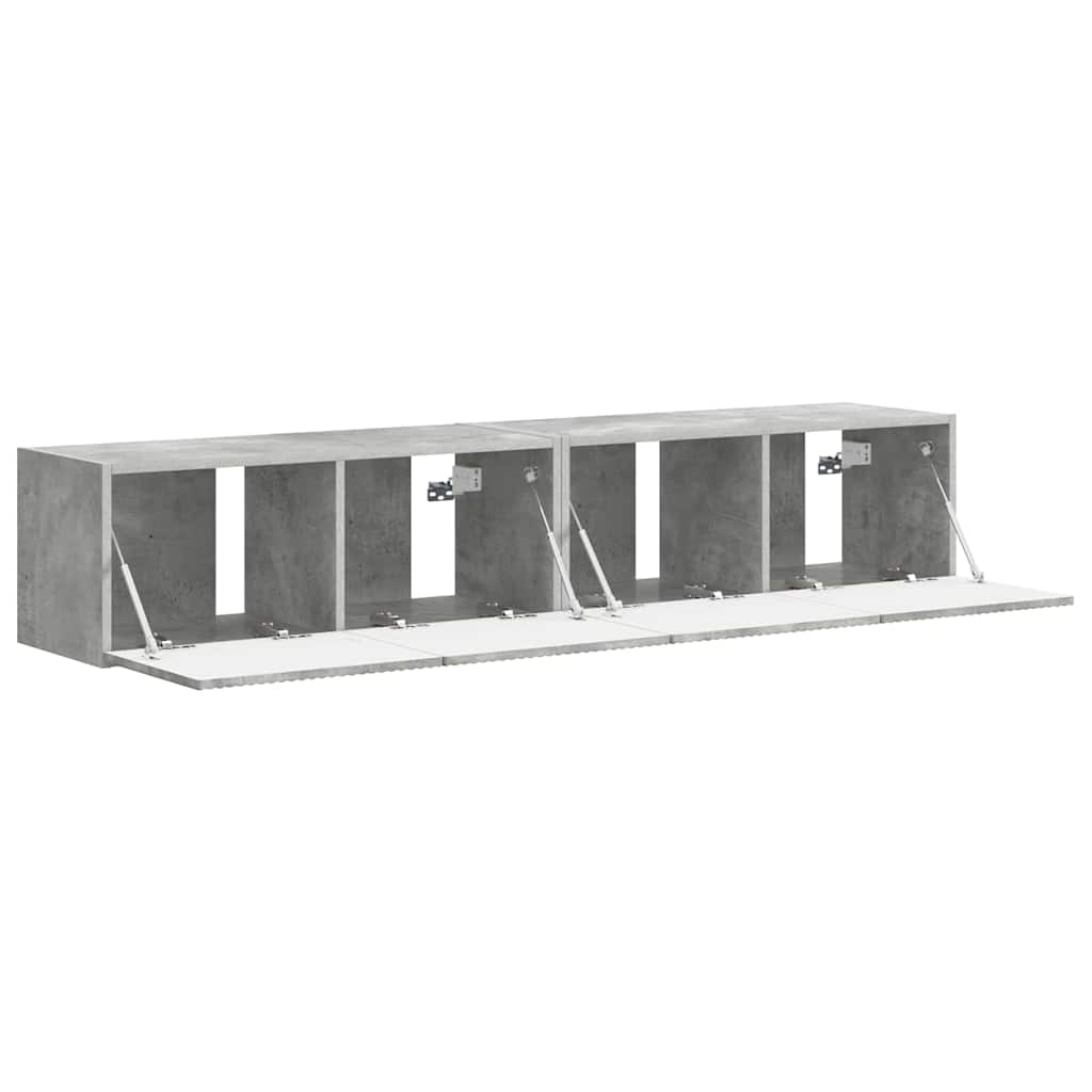 TV zidni ormar Zidne 2 pcs Beton 78,5 x 31 x 29,5 cm