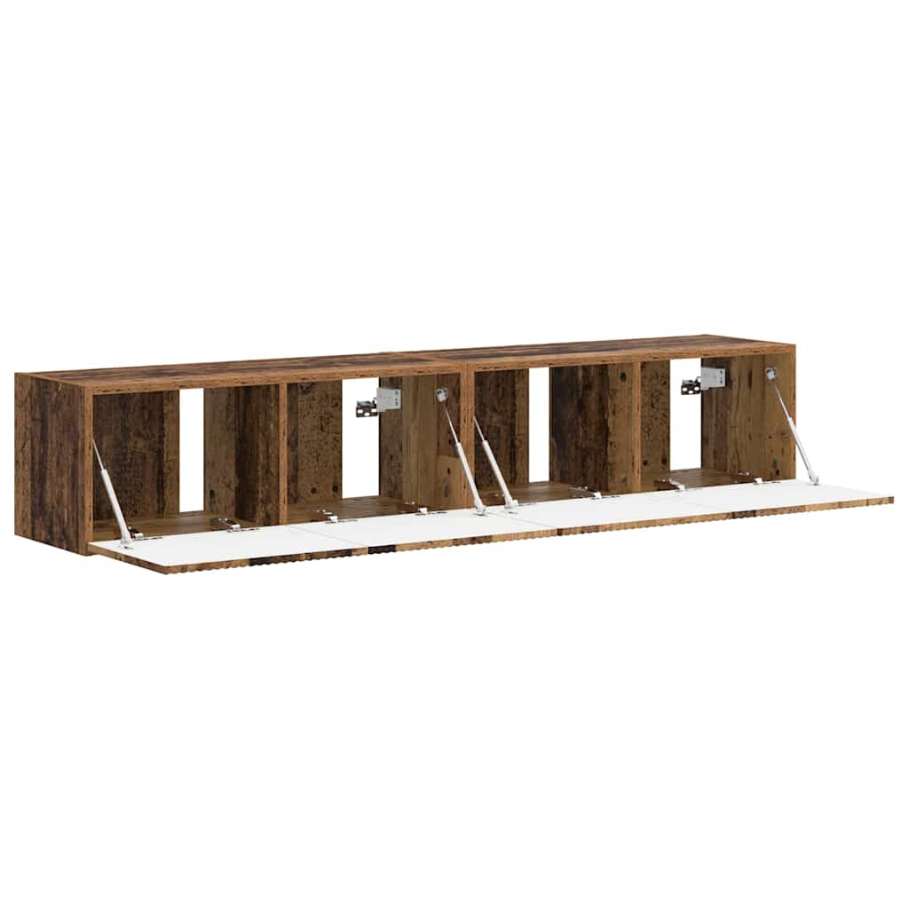 TV zidni ormar Zidne 2 pcs Staro drvo 78,5 x 31 x 29,5 cm