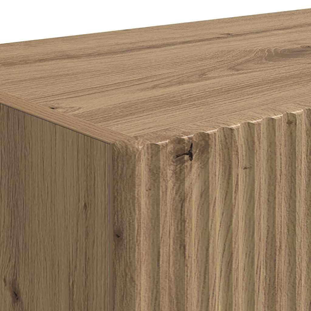 TV zidni ormar 2 pcs Umjetnička hrastovina 78,5 x 31 x 29,5 cm