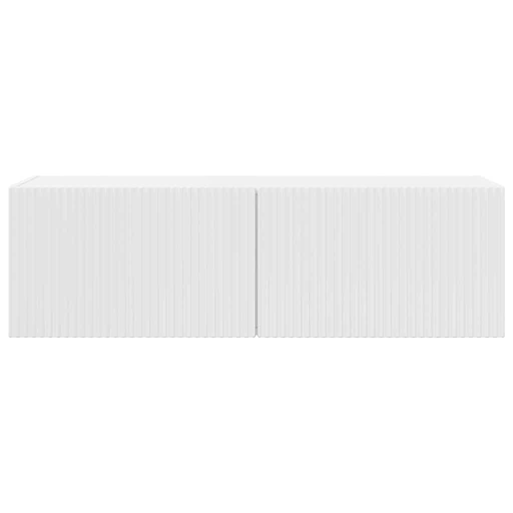 TV zidni ormar Zidne Sjajno bijelo 98 x 31 x 29,5 cm