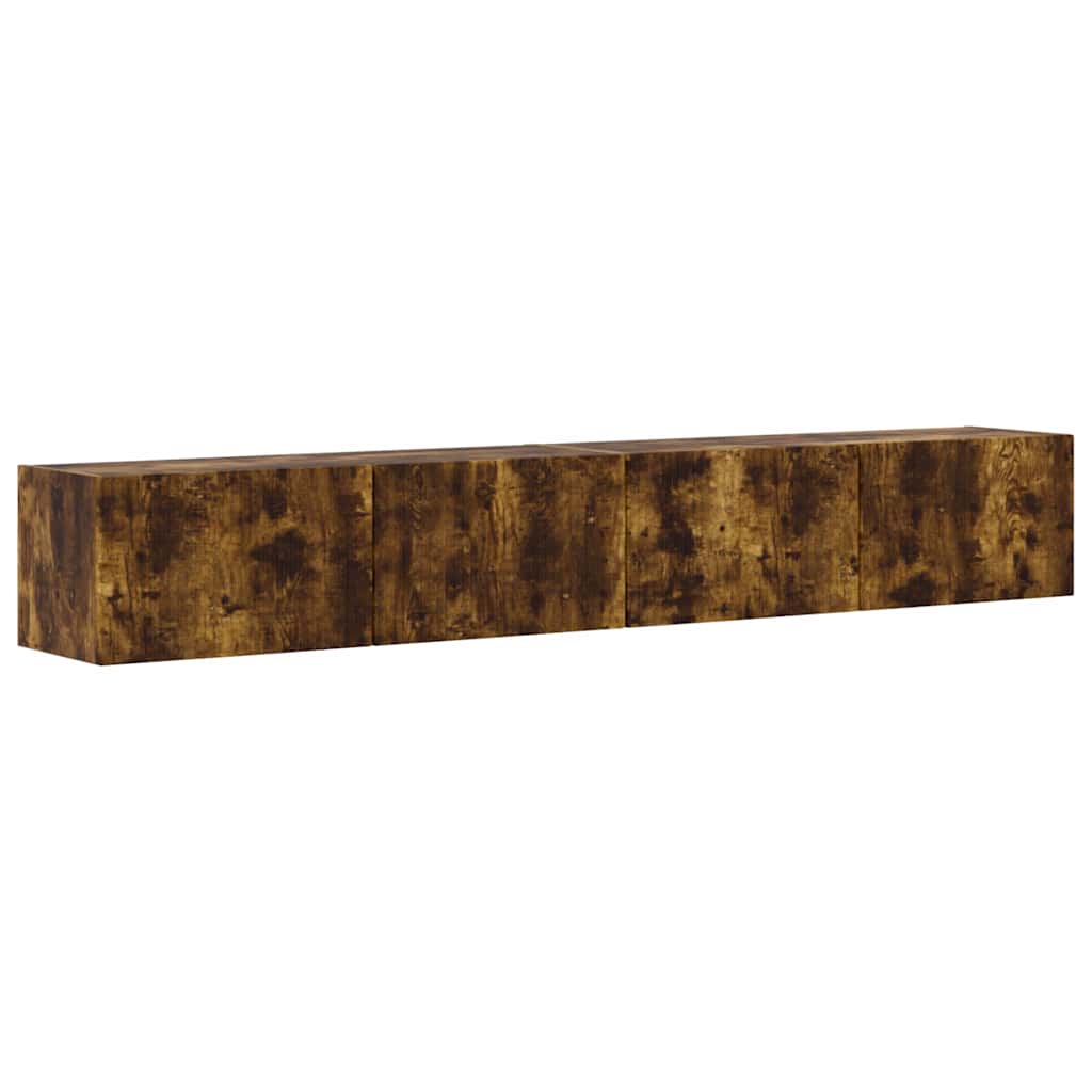TV zidni ormar Zidne 2 pcs Dimljeni hrast 98 x 31 x 29,5 cm