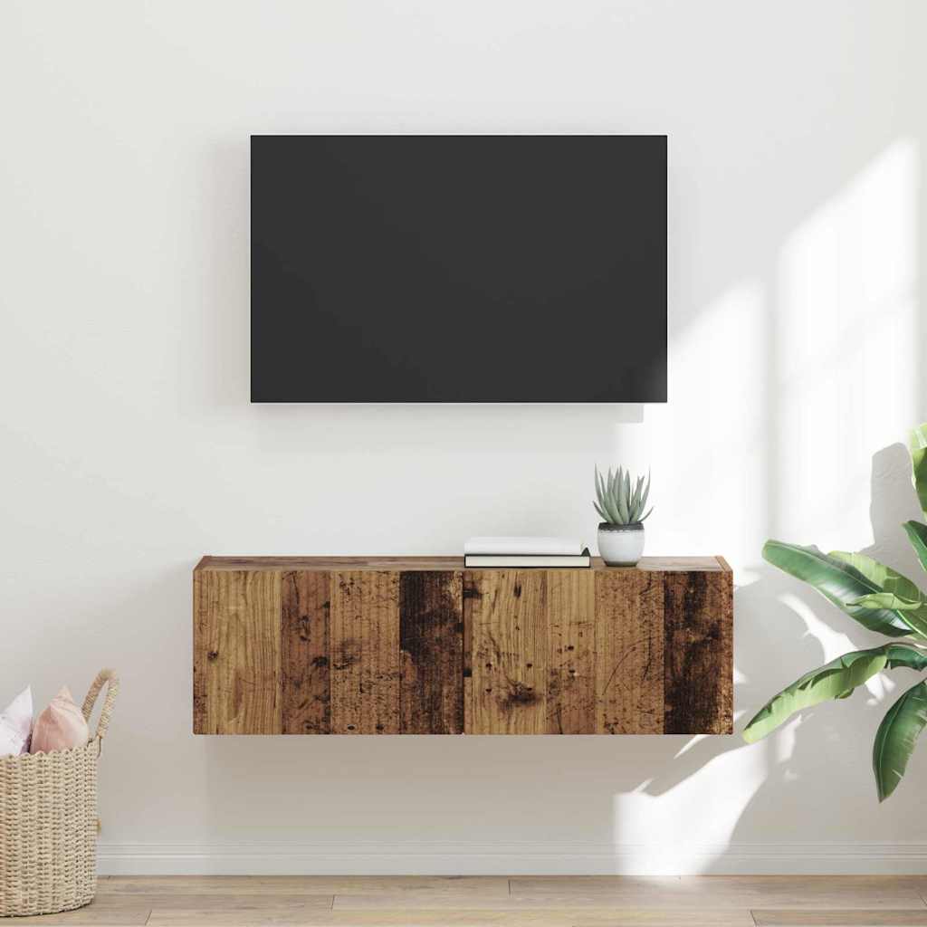 TV zidni ormar Staro drvo 98 x 31 x 29,5 cm Konstruirano drvo