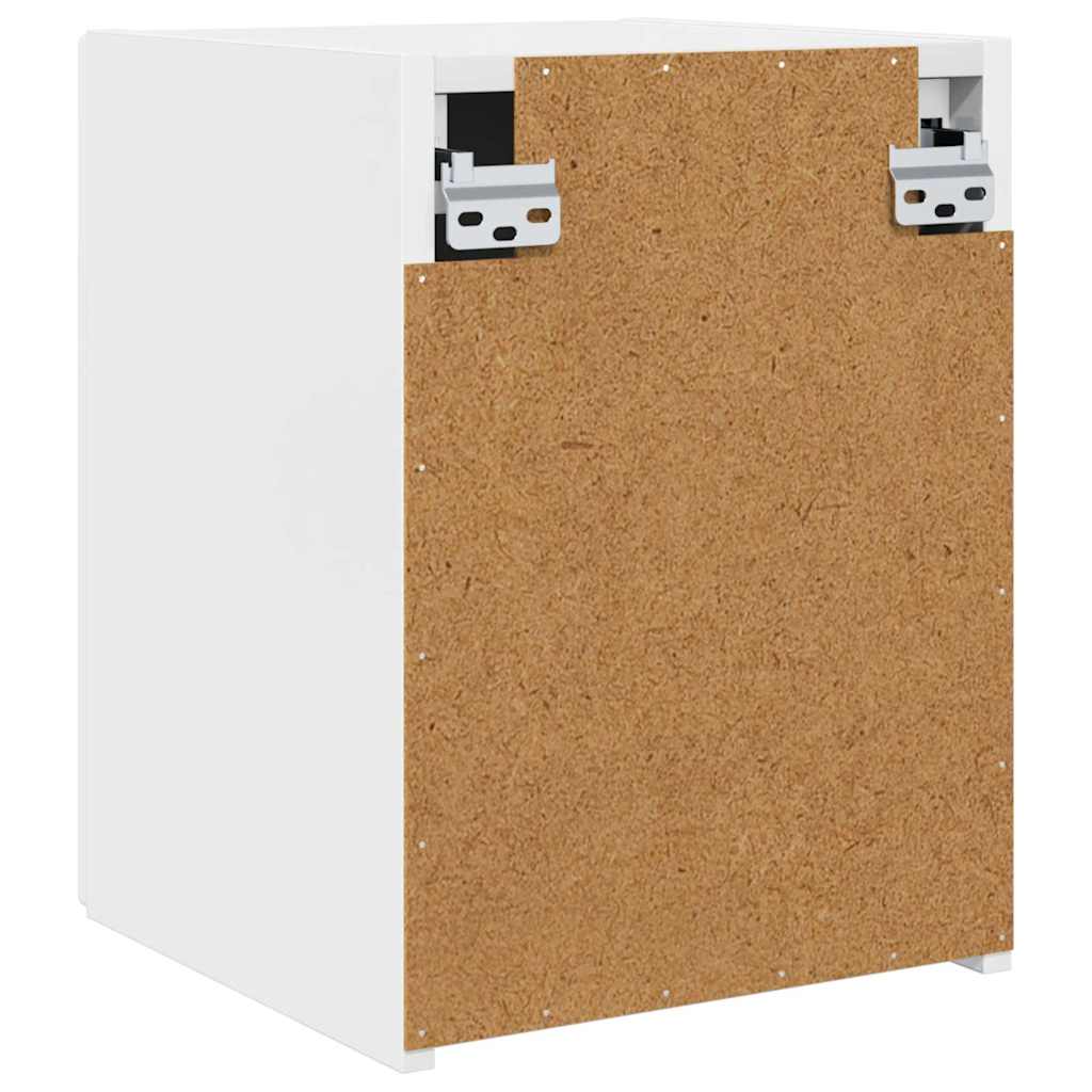 TV zidni ormar Zidne 2 pcs Sjajno bijelo 30 x 31 x 40 cm