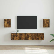 TV zidni ormar Zidne 2 pcs Dimljeni hrast 30 x 31 x 40 cm