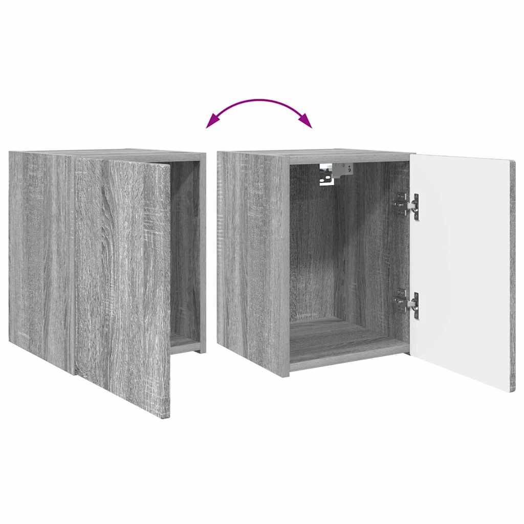 TV zidni ormar Siva Sonoma 30 x 31 x 40 cm Konstruirano drvo